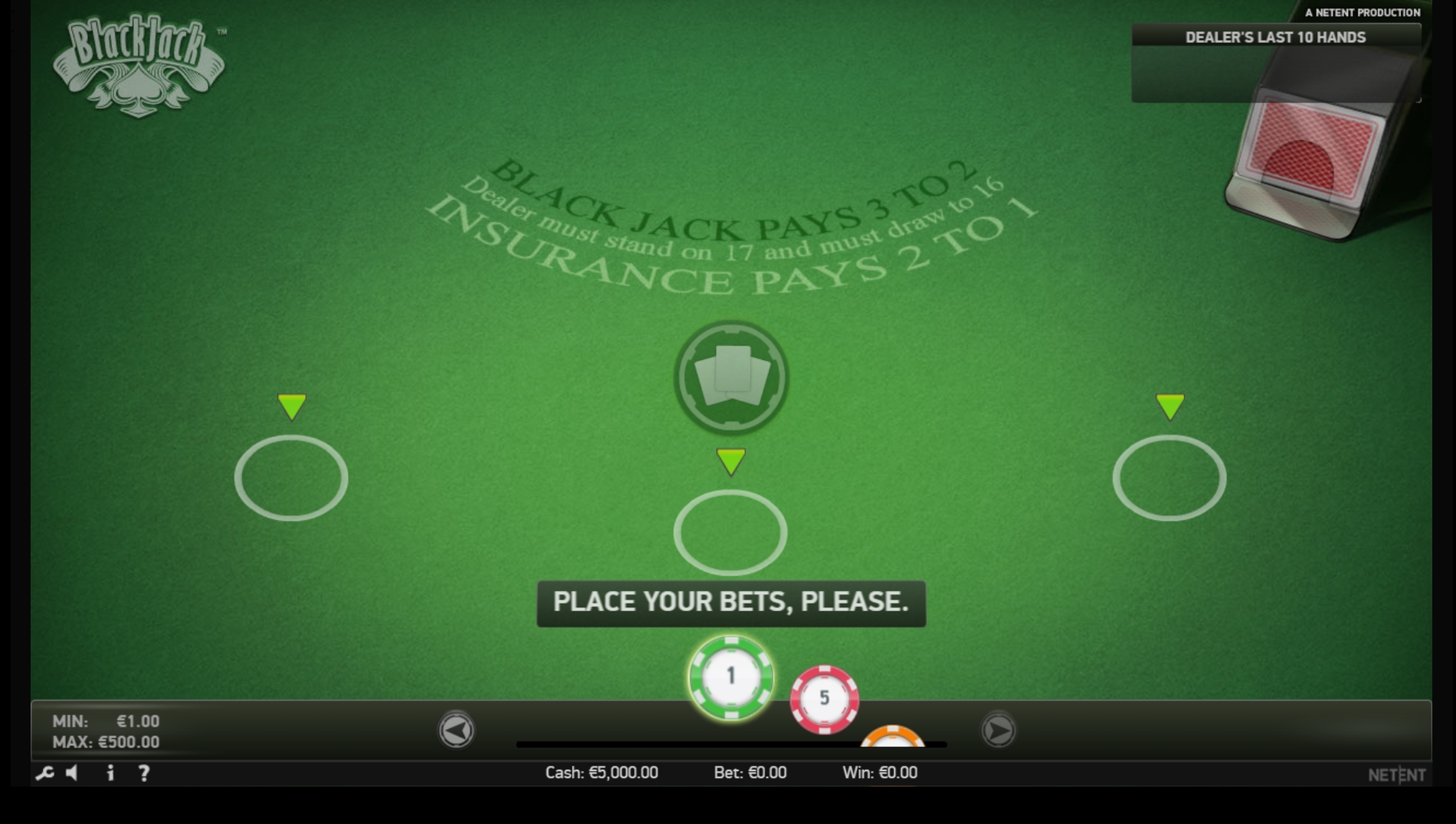 Reels in Blackjack Slot Game by Real Time Gaming