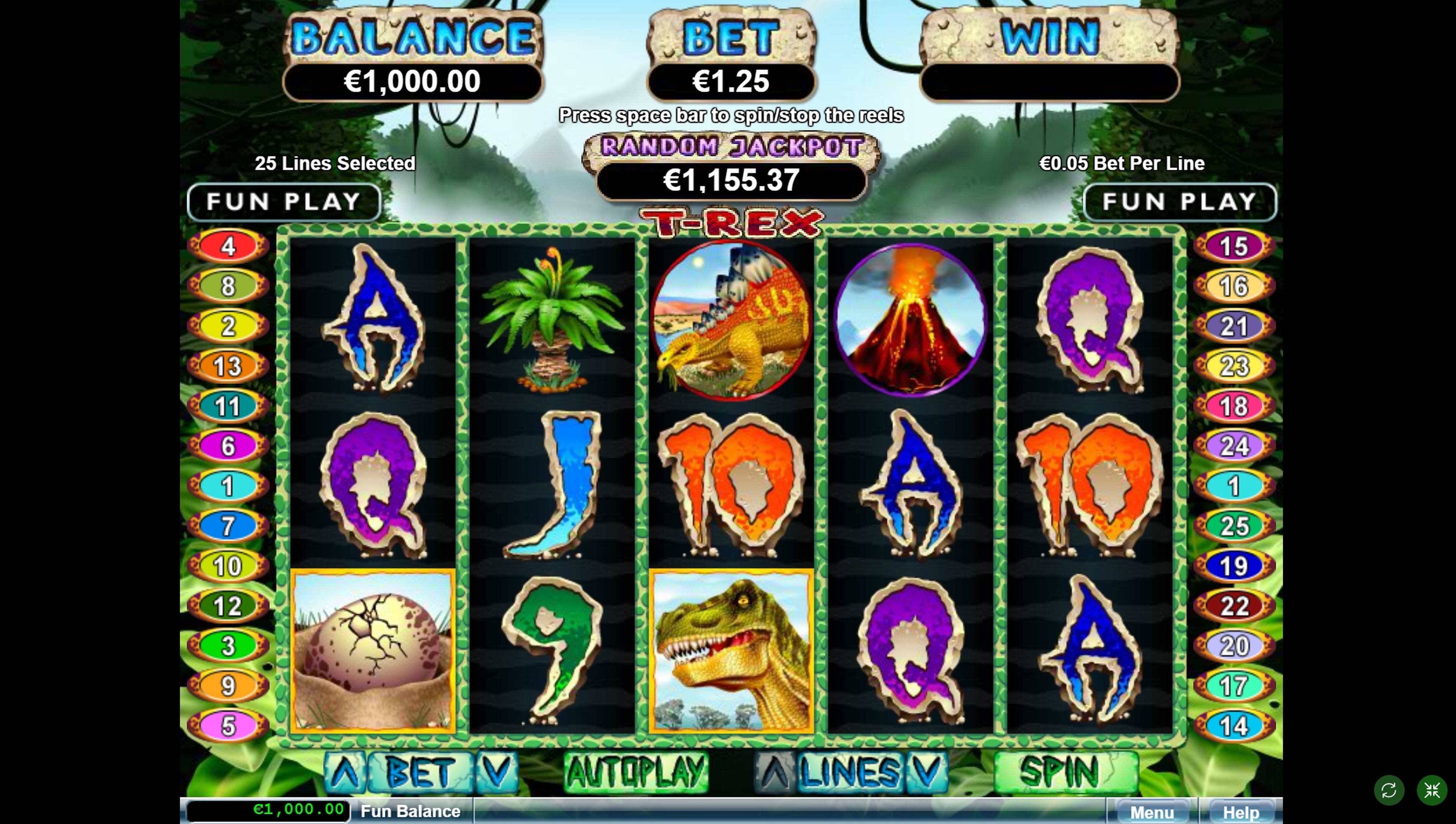 Reels in T-Rex Slot Game by Real Time Gaming