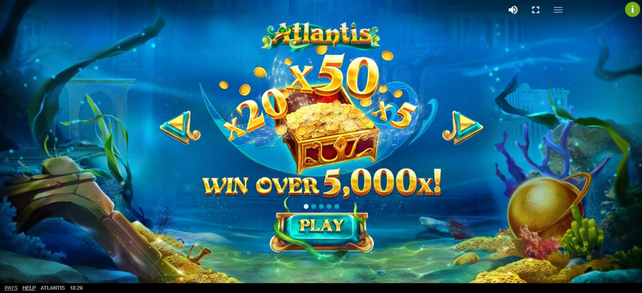 Play Atlantis Free Casino Slot Game by Red Tiger