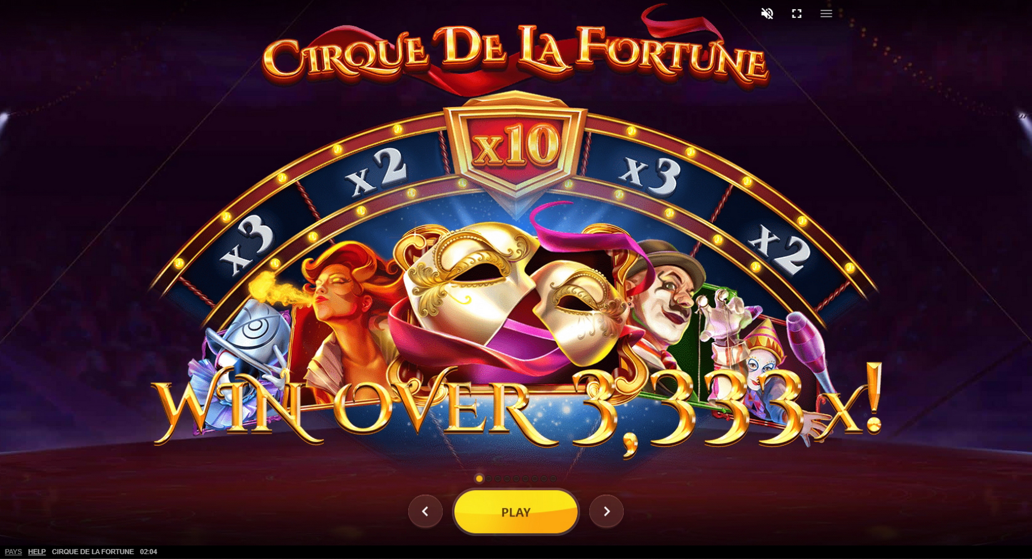Play Cirque De La Fortune Free Casino Slot Game by Red Tiger Gaming