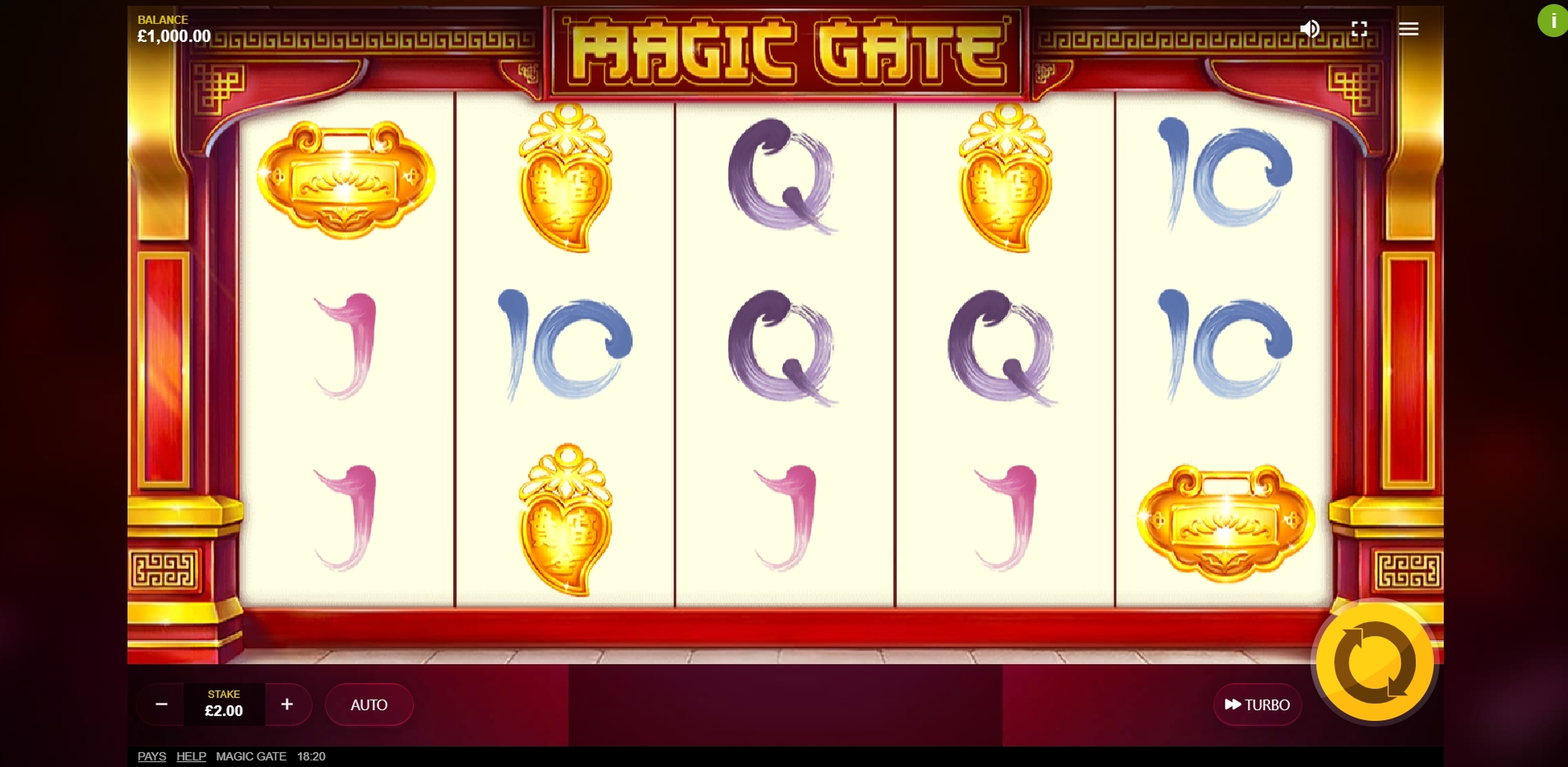 Reels in Magic Gate Slot Game by Red Tiger Gaming