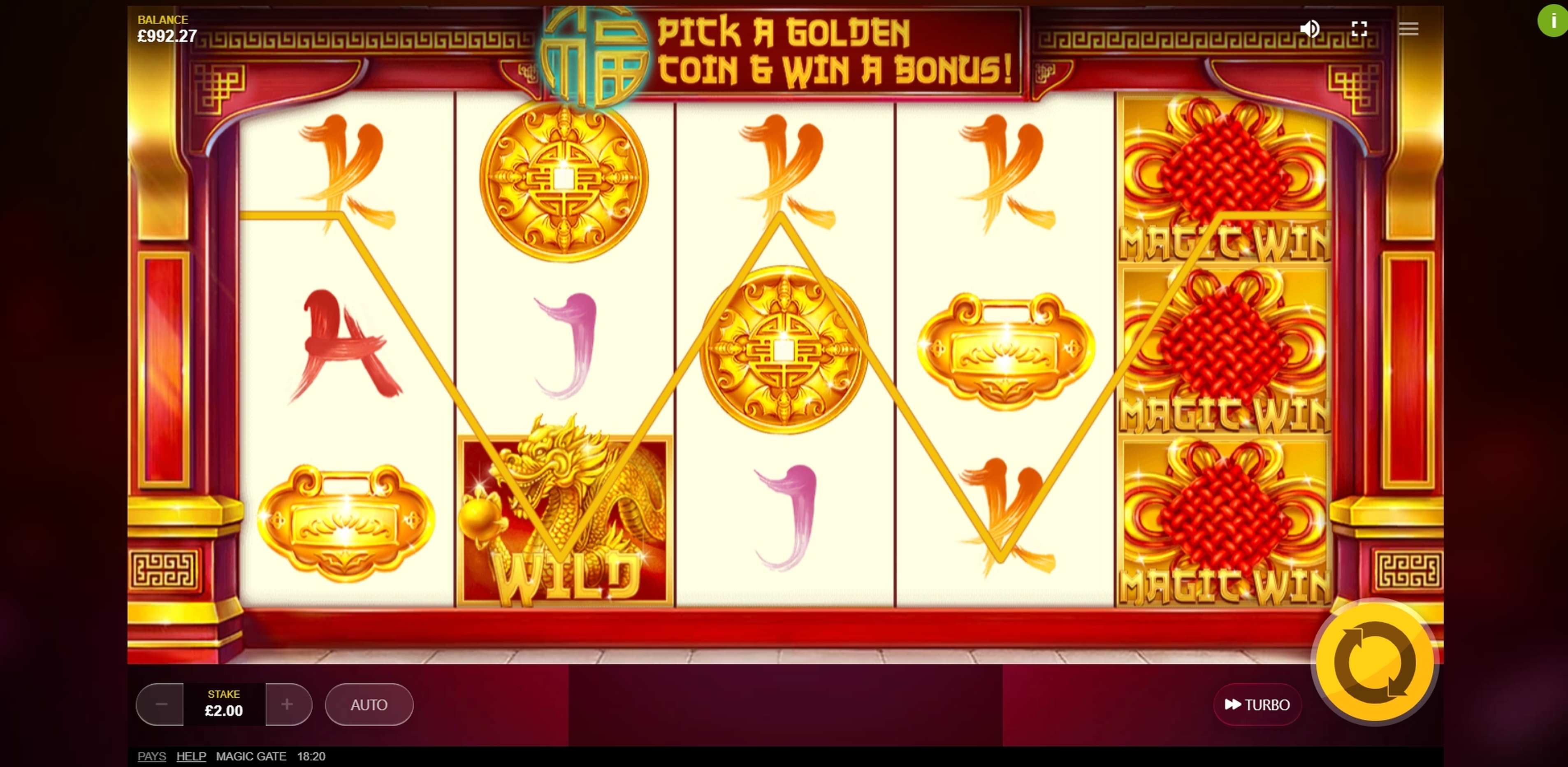 Win Money in Magic Gate Free Slot Game by Red Tiger Gaming