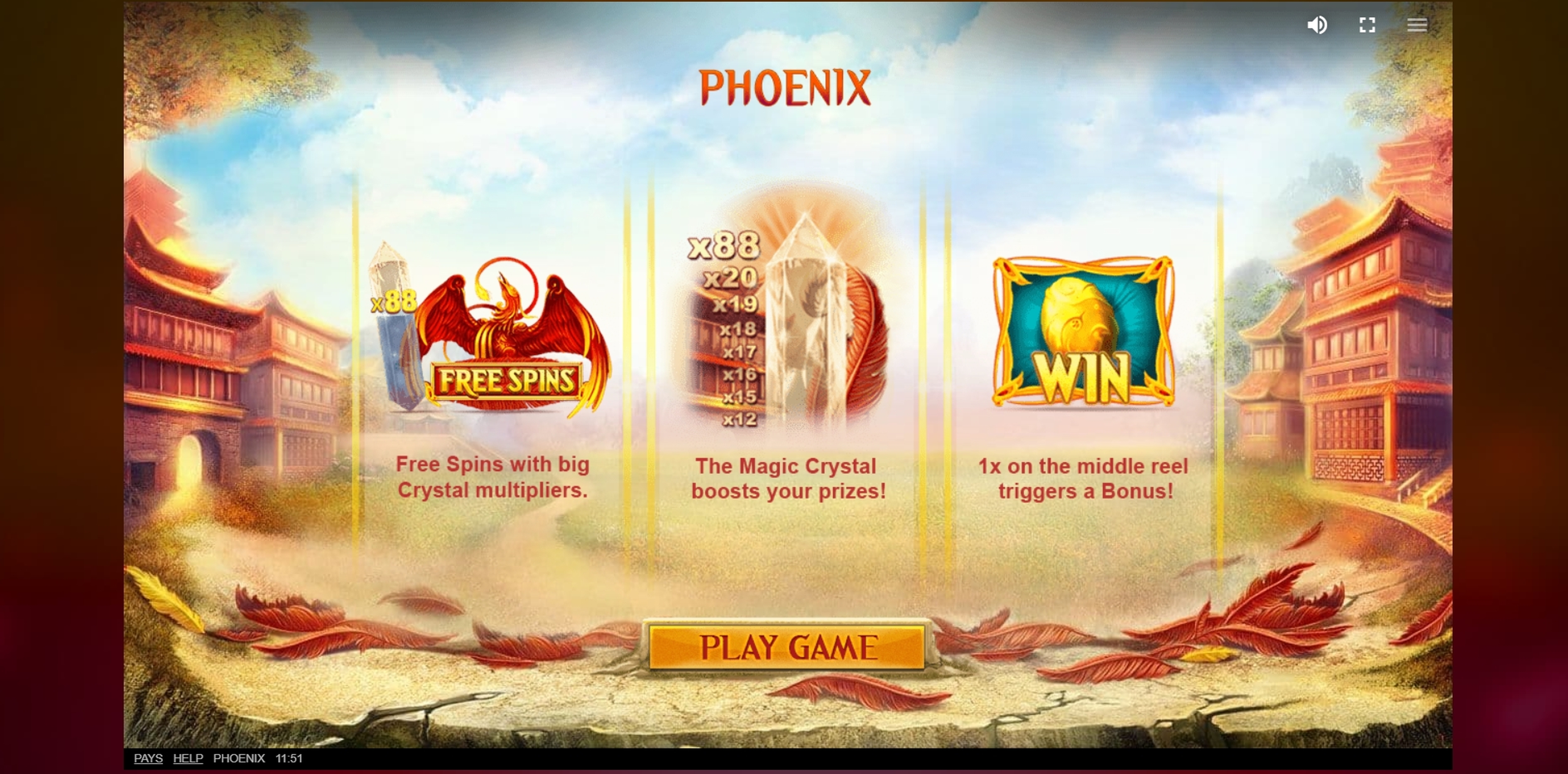 Play Phoenix Free Casino Slot Game by Red Tiger