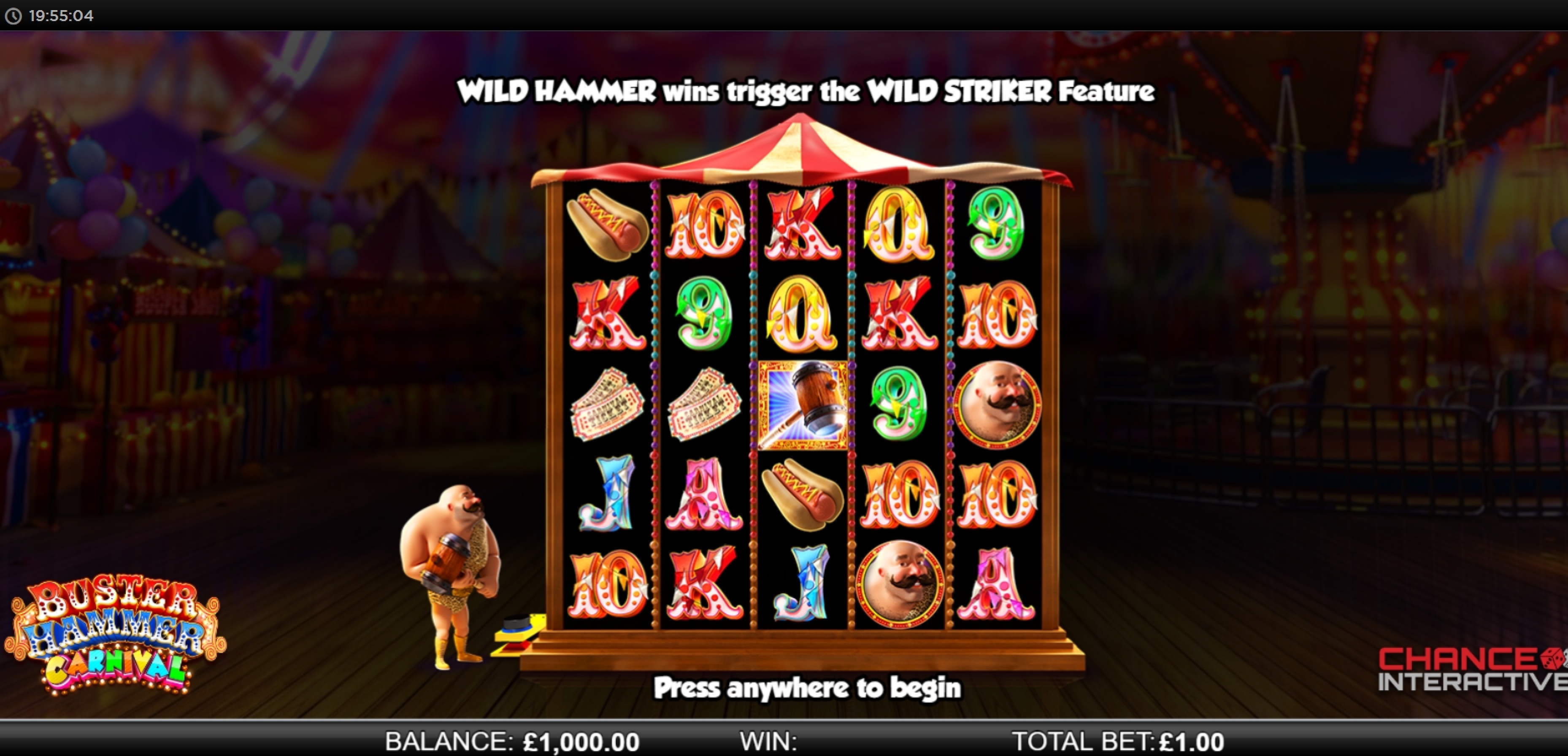 Play Buster Hammer Carnival Free Casino Slot Game by Reel Play
