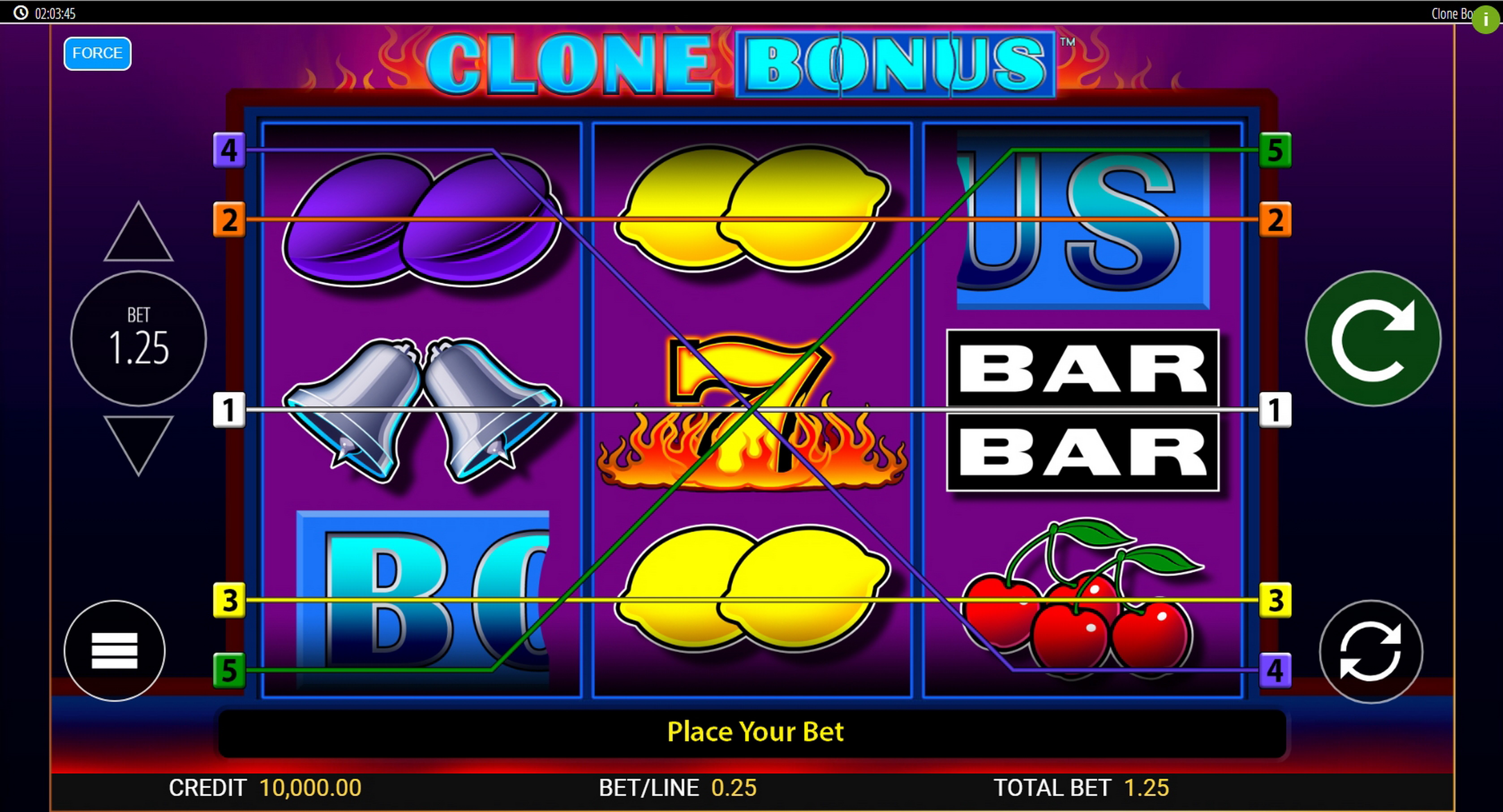 Reels in Clone Bonus Slot Game by Reel Time Gaming