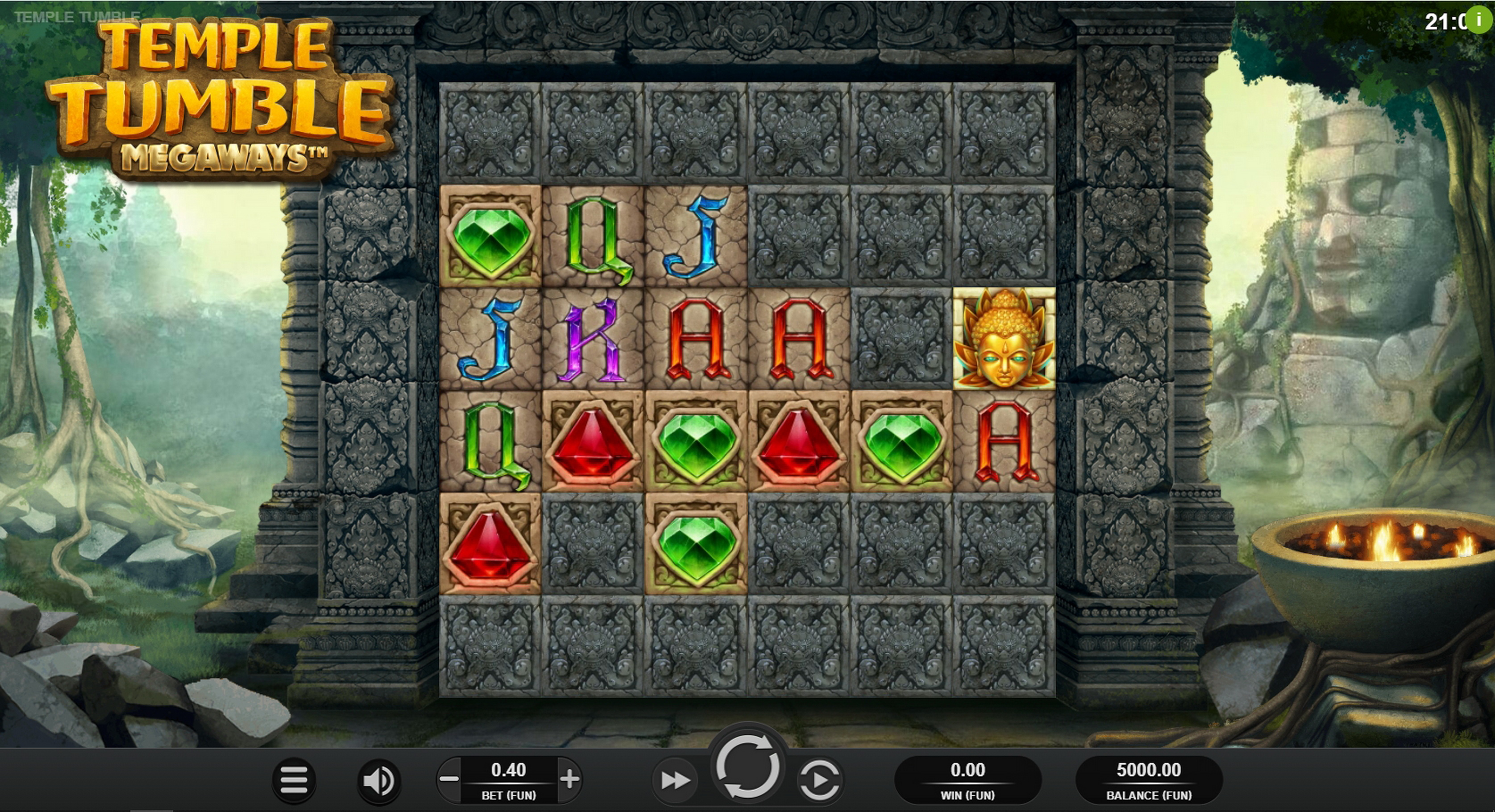 Reels in Temple Tumble Slot Game by Relax Gaming