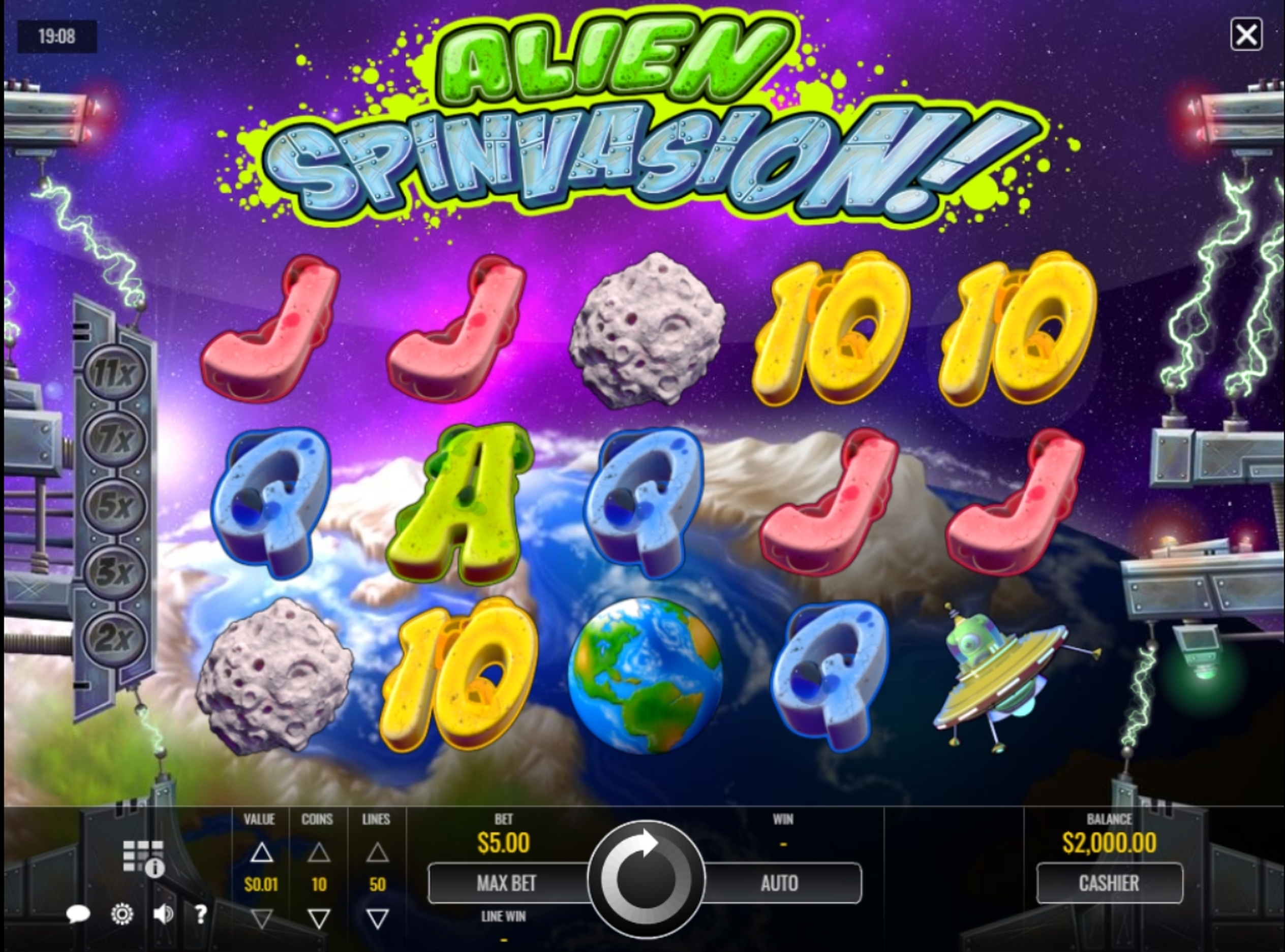 Reels in Alien Spinvasion! Slot Game by Rival