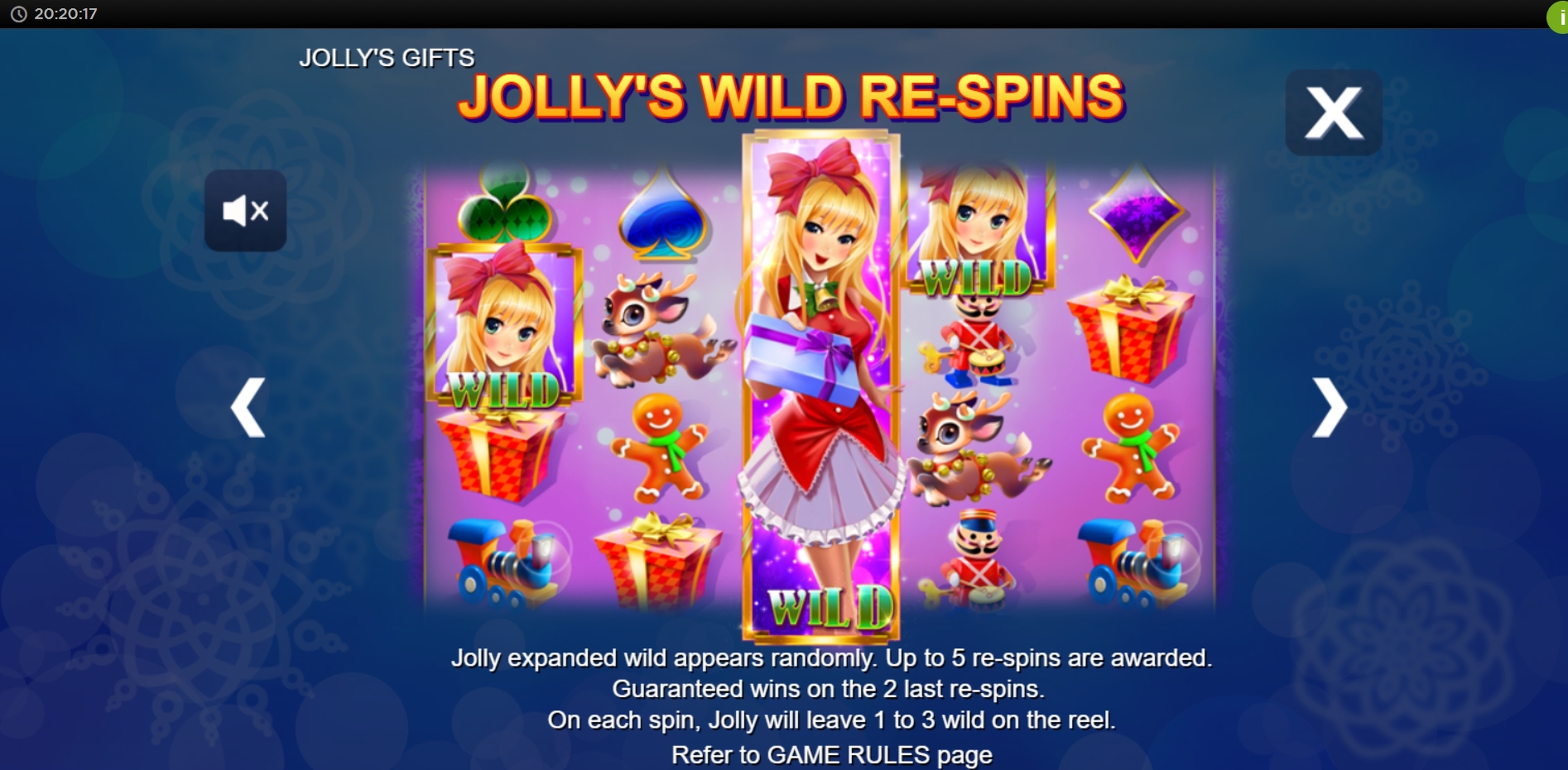 Info of Jolly's Gifts Slot Game by Side City Studios