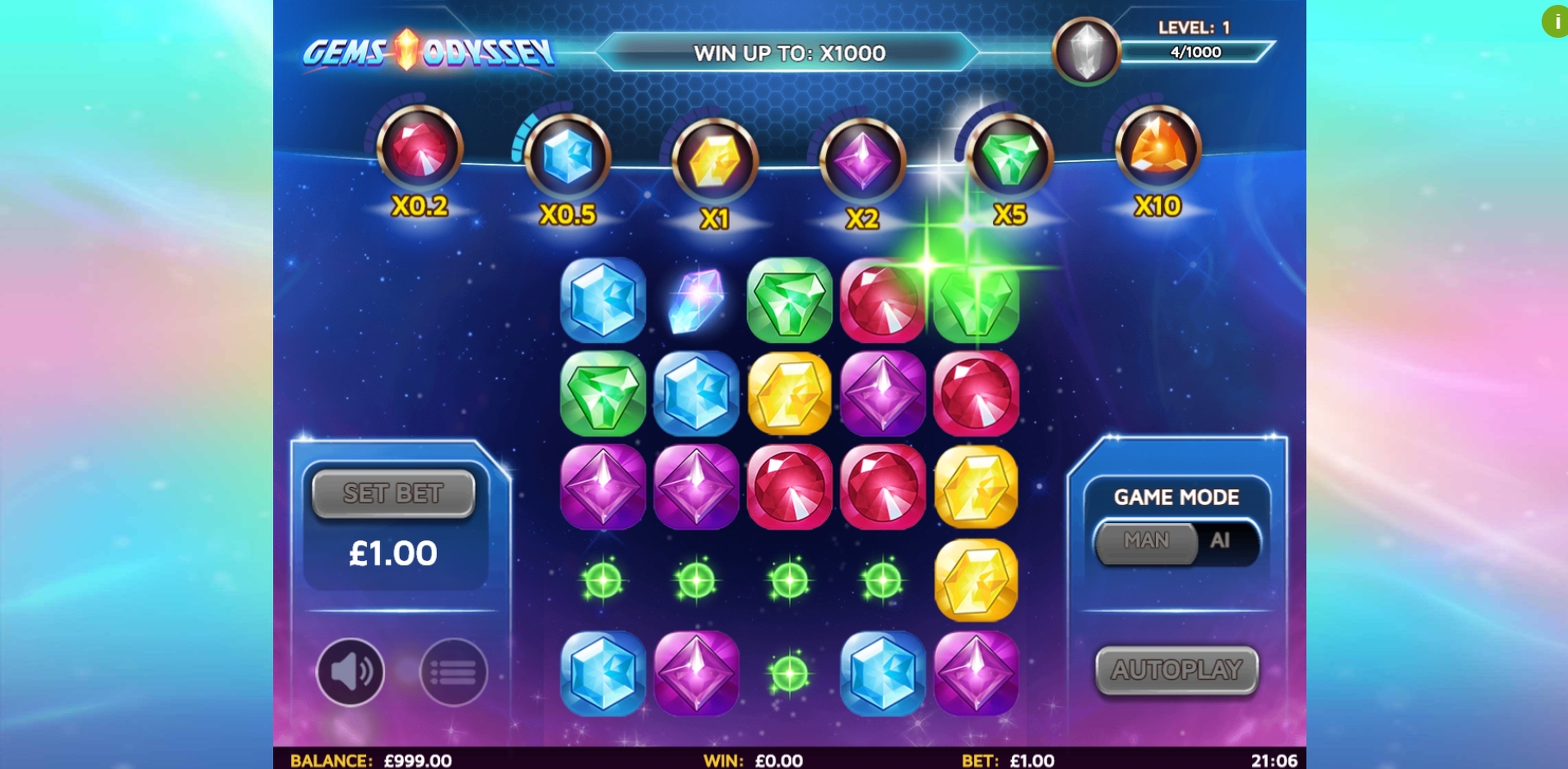 Win Money in Gems Odyssey Free Slot Game by Skillzzgaming