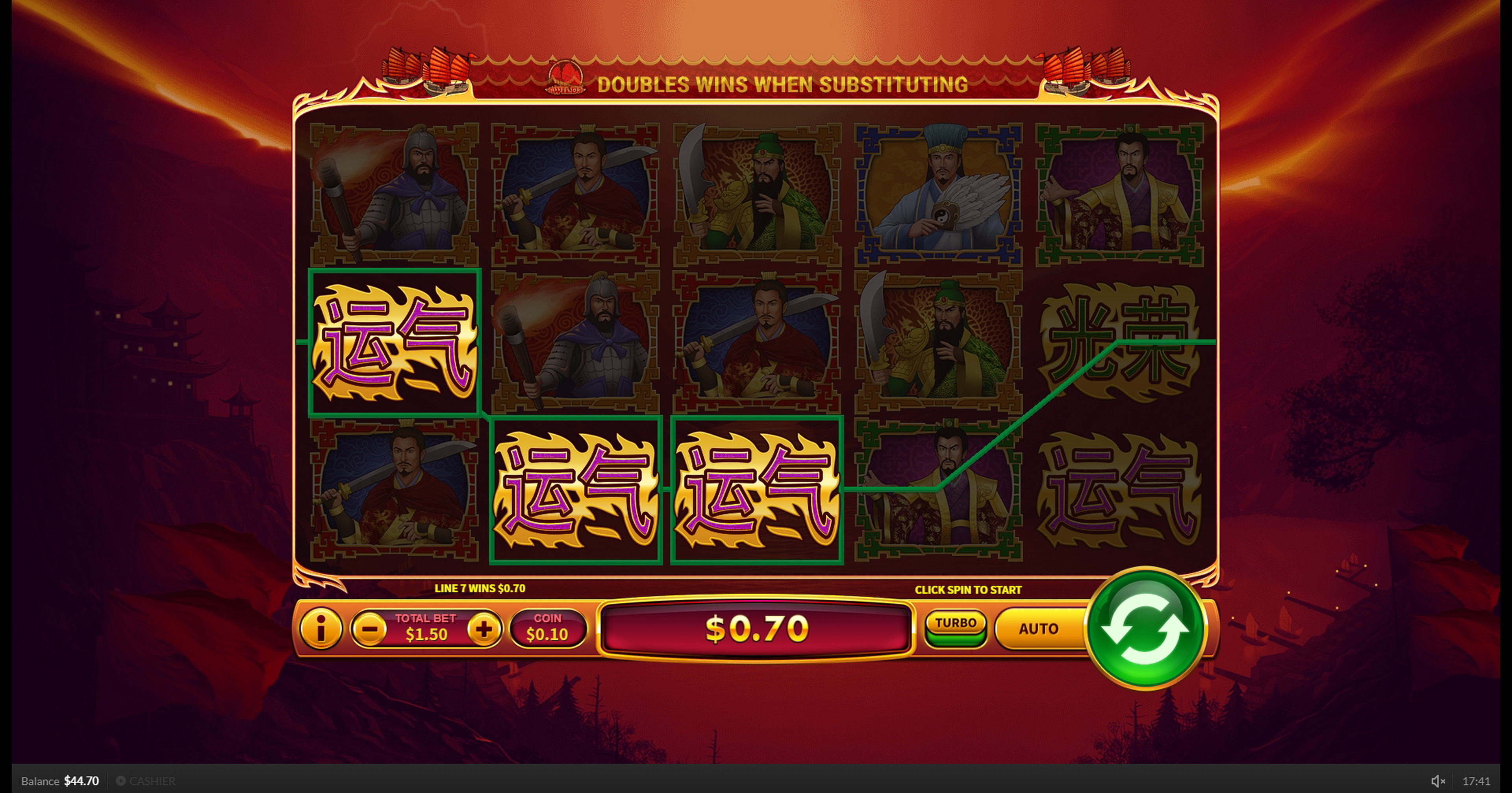 Win Money in East Wind Battle Free Slot Game by Skywind