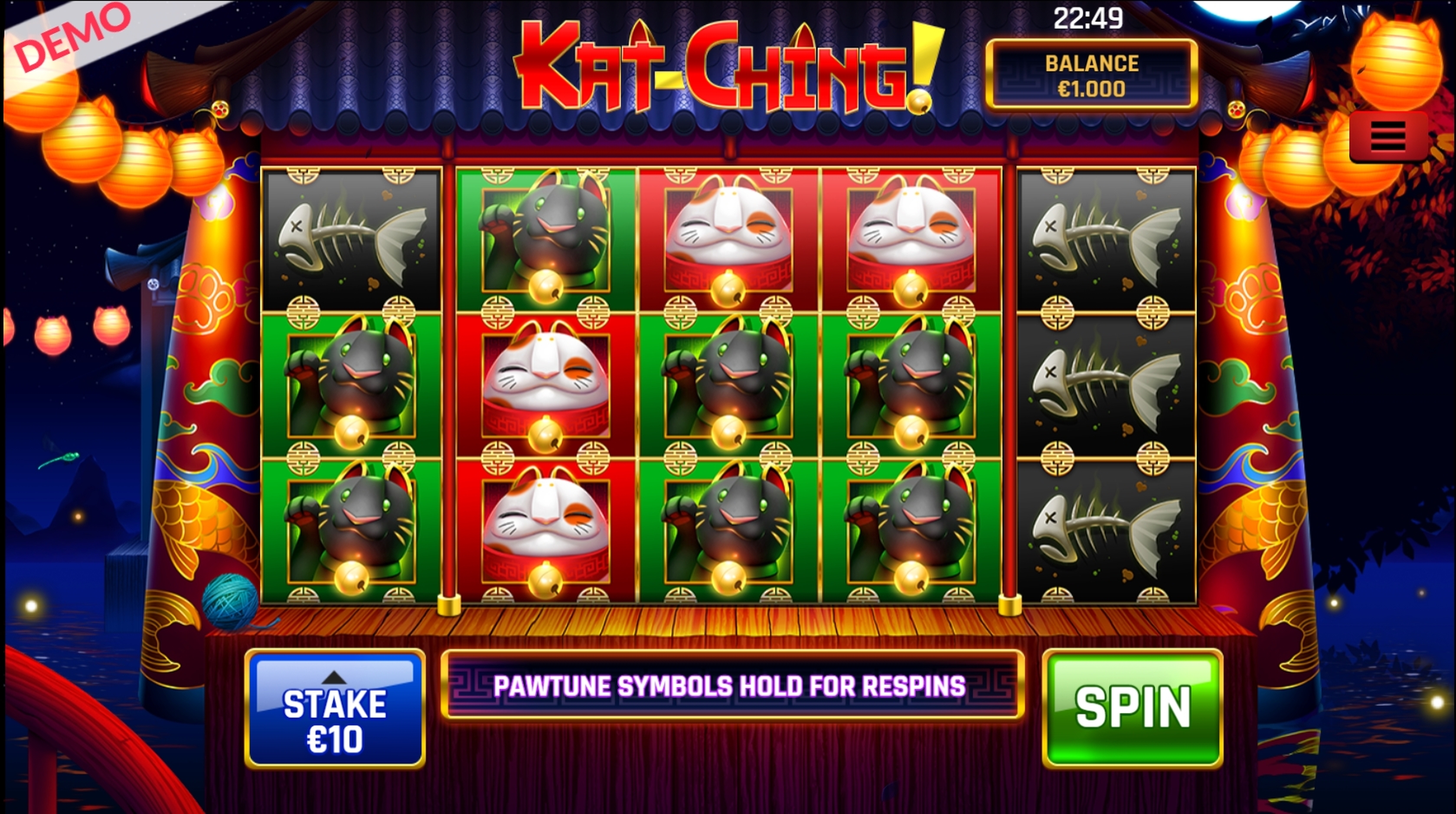Reels in KatChing Slot Game by Slingo