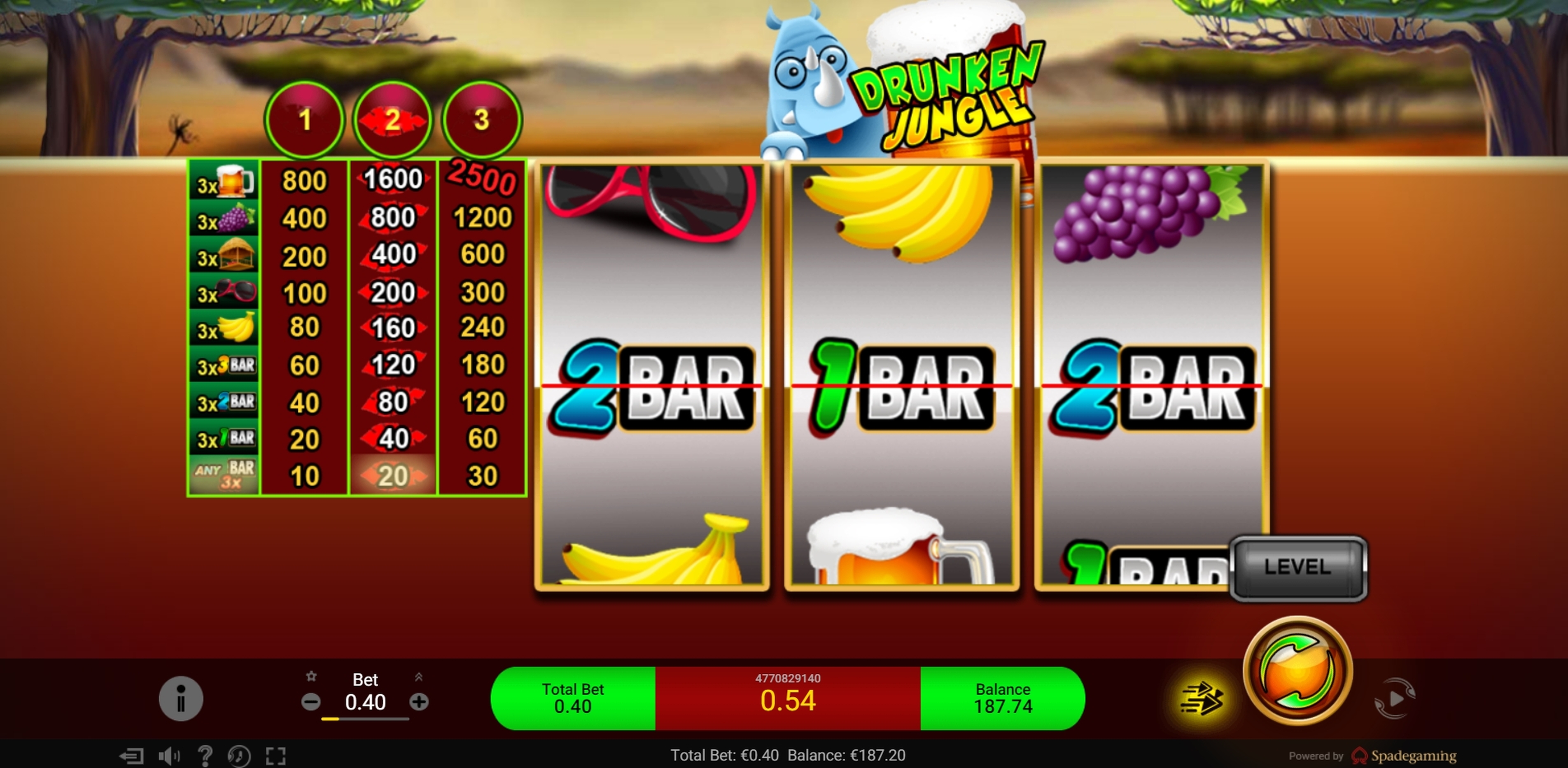 Win Money in Drunken Jungle Free Slot Game by Spade Gaming