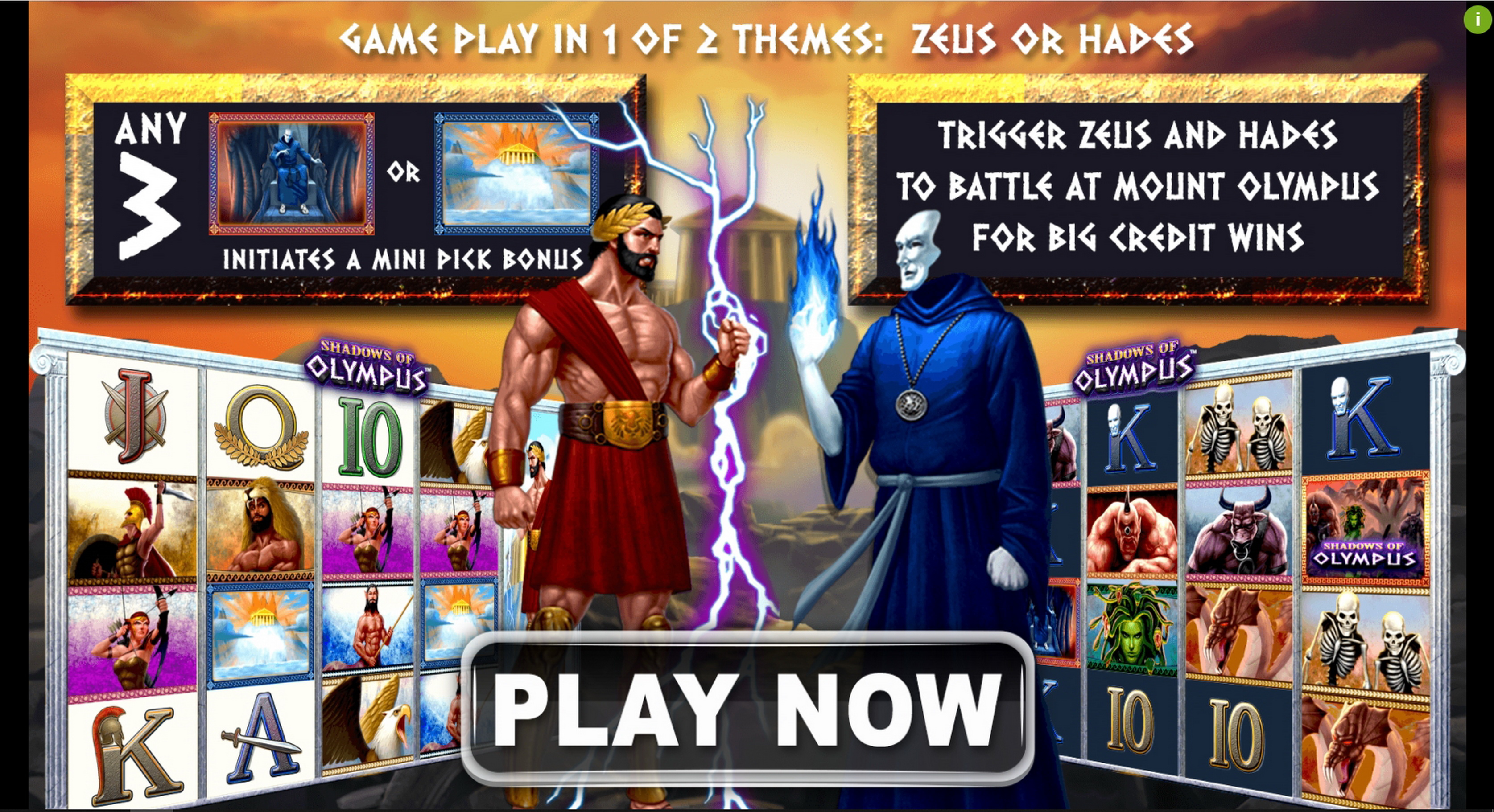 Play Shadows of Olympus Free Casino Slot Game by Spin Games