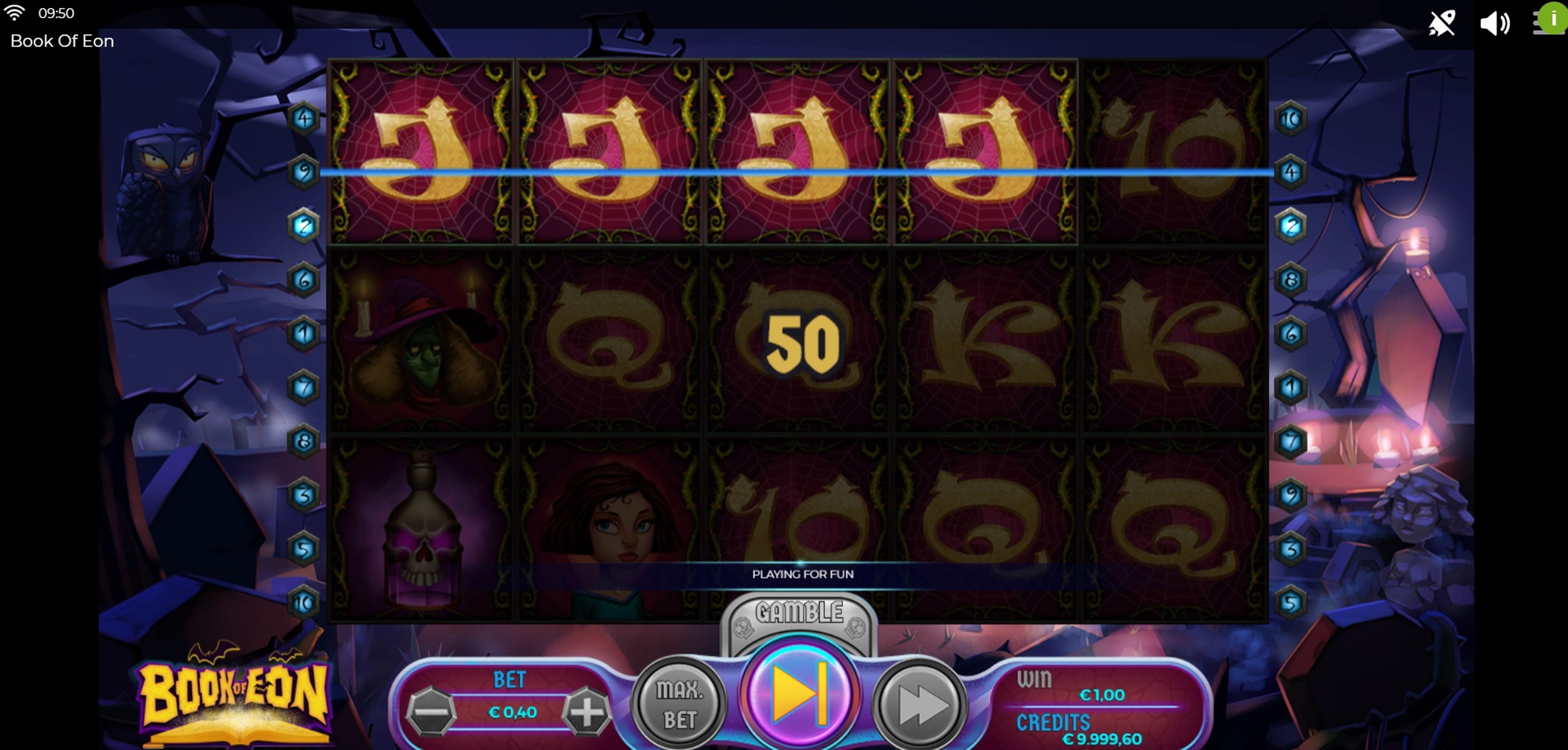 Win Money in Book of Eon Free Slot Game by Spinmatic