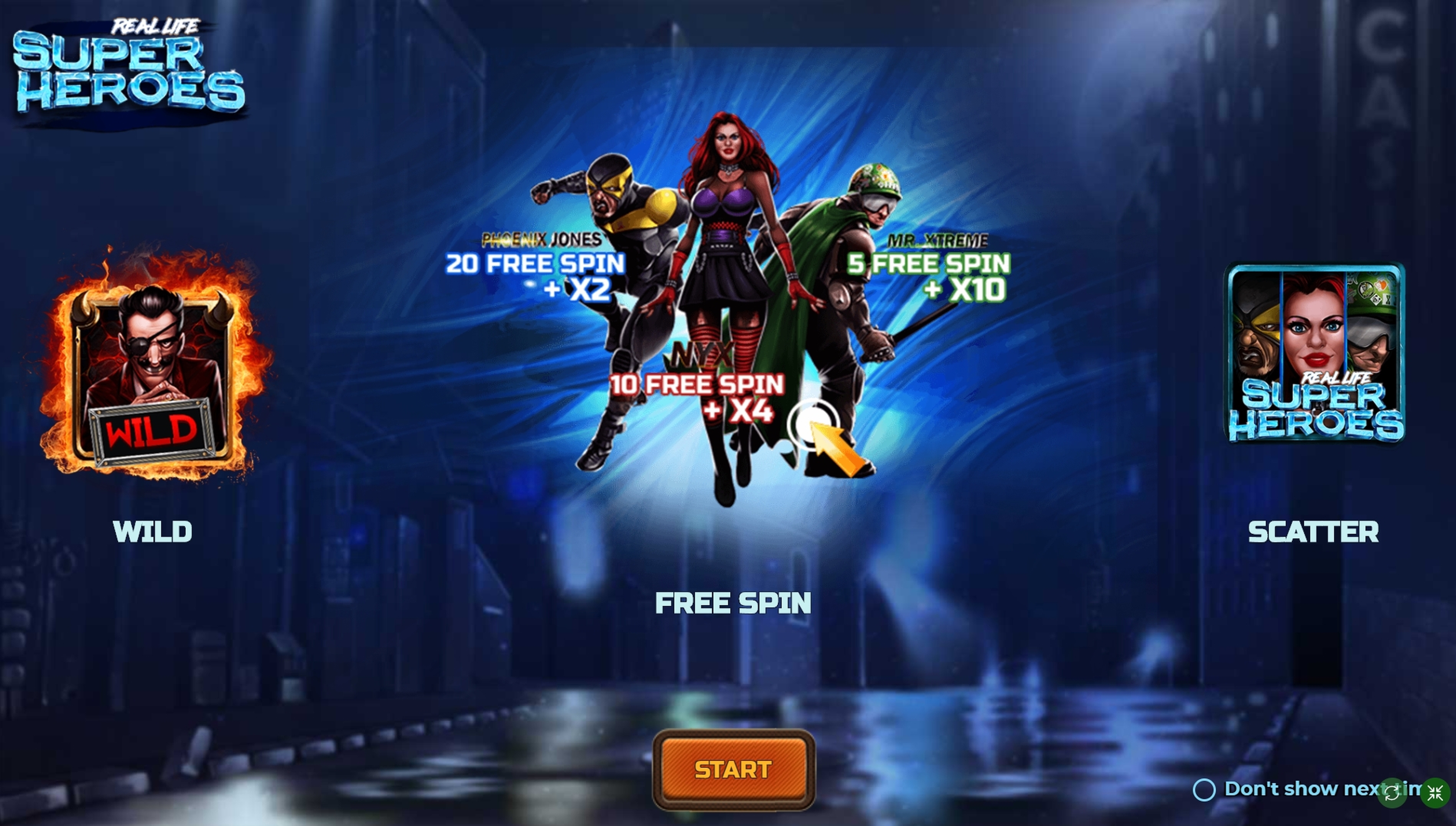Play Real Life Super Heroes Free Casino Slot Game by Spinmatic