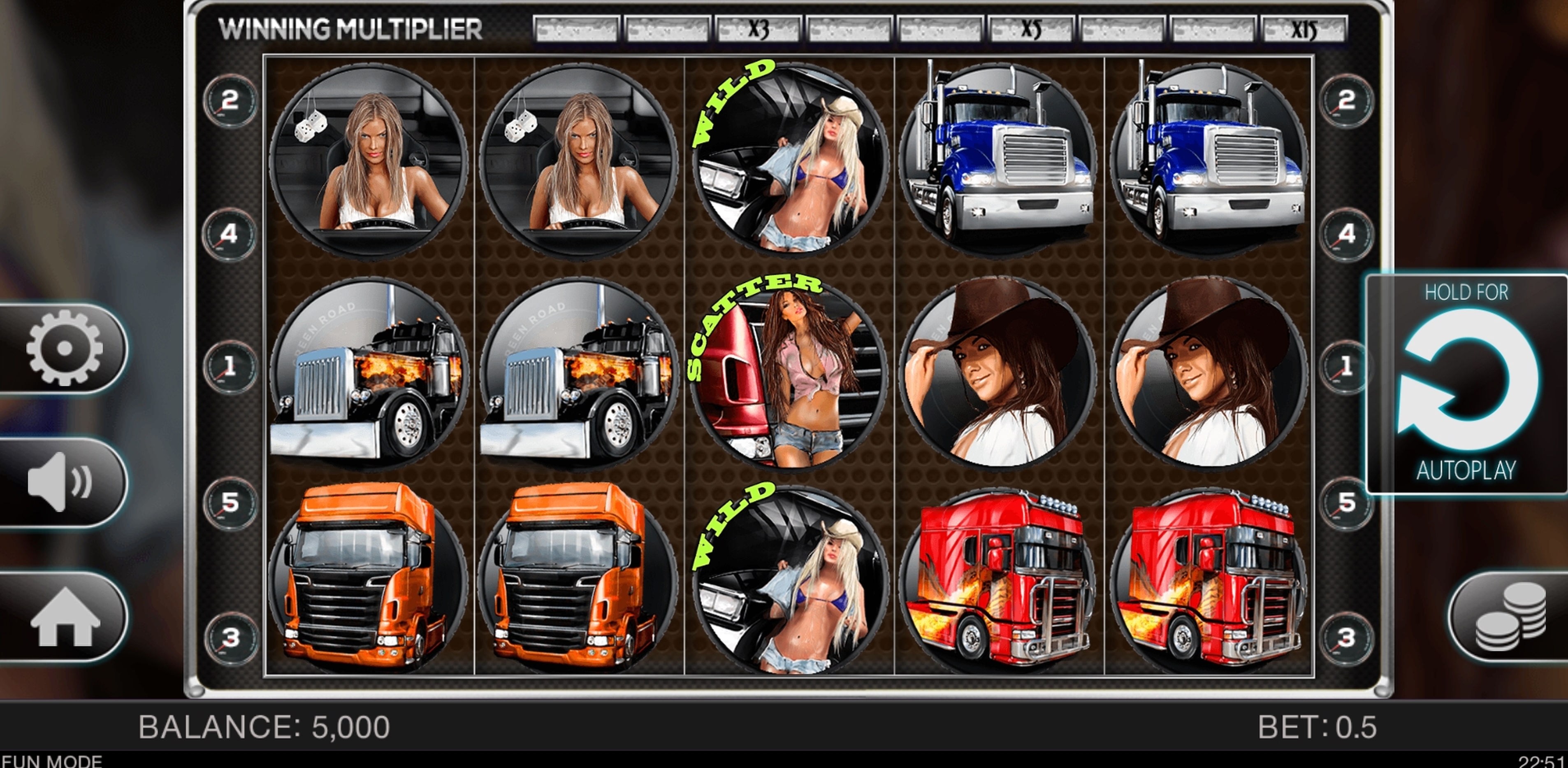 Reels in Blazing Tires Slot Game by Spinomenal