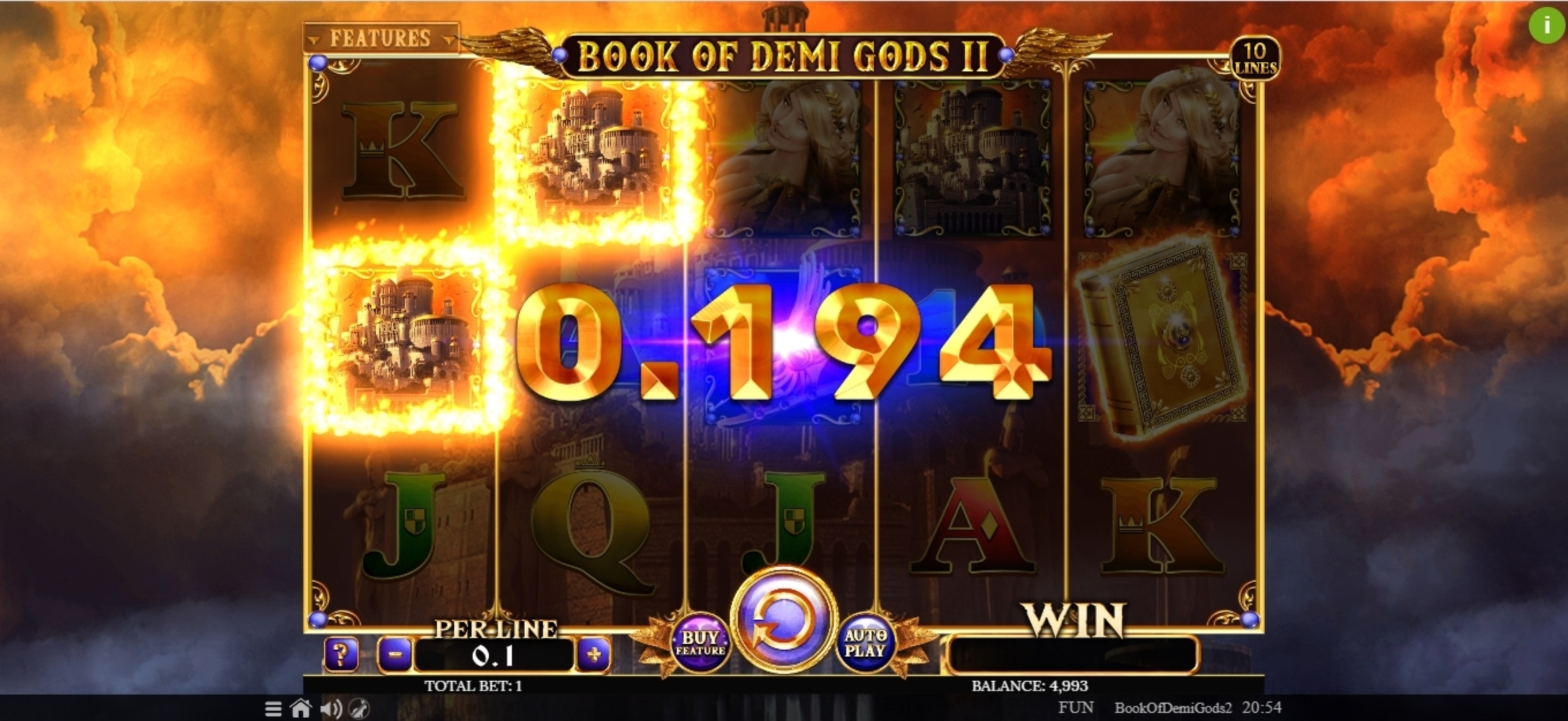 Win Money in Book Of Demi Gods 2 Free Slot Game by Spinomenal