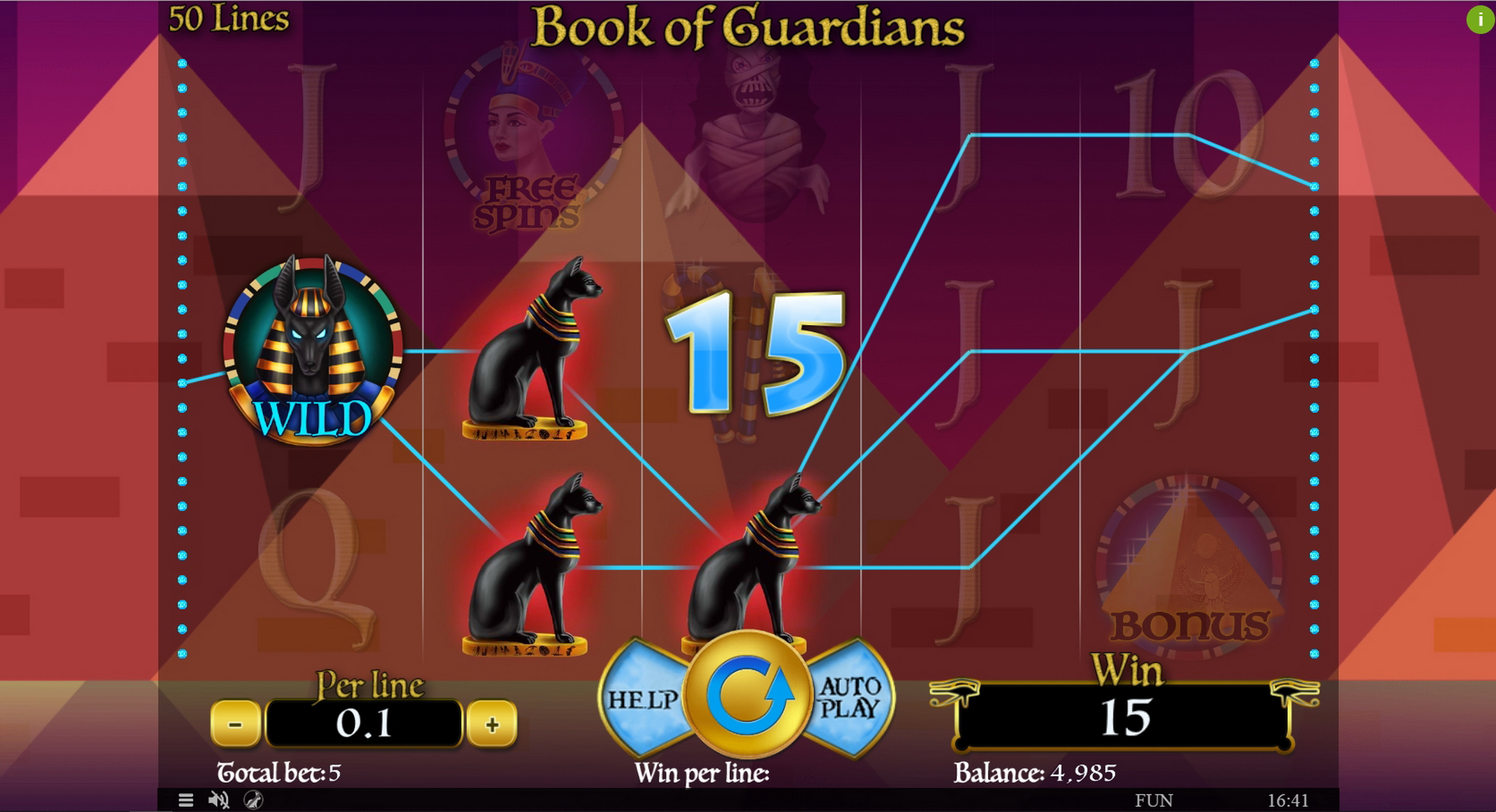 Win Money in Book of Guardians Free Slot Game by Spinomenal