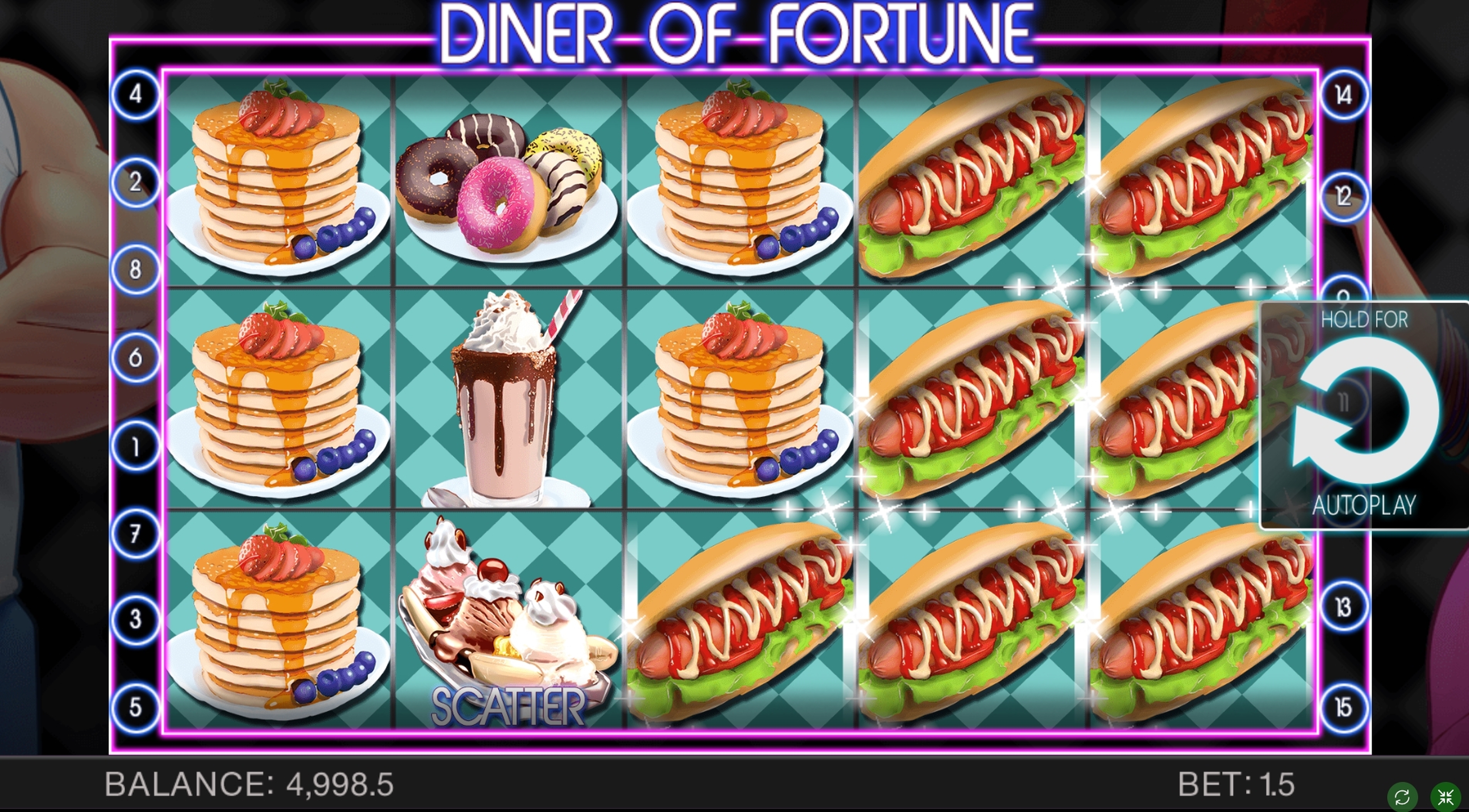 Win Money in Diner of Fortune Free Slot Game by Spinomenal