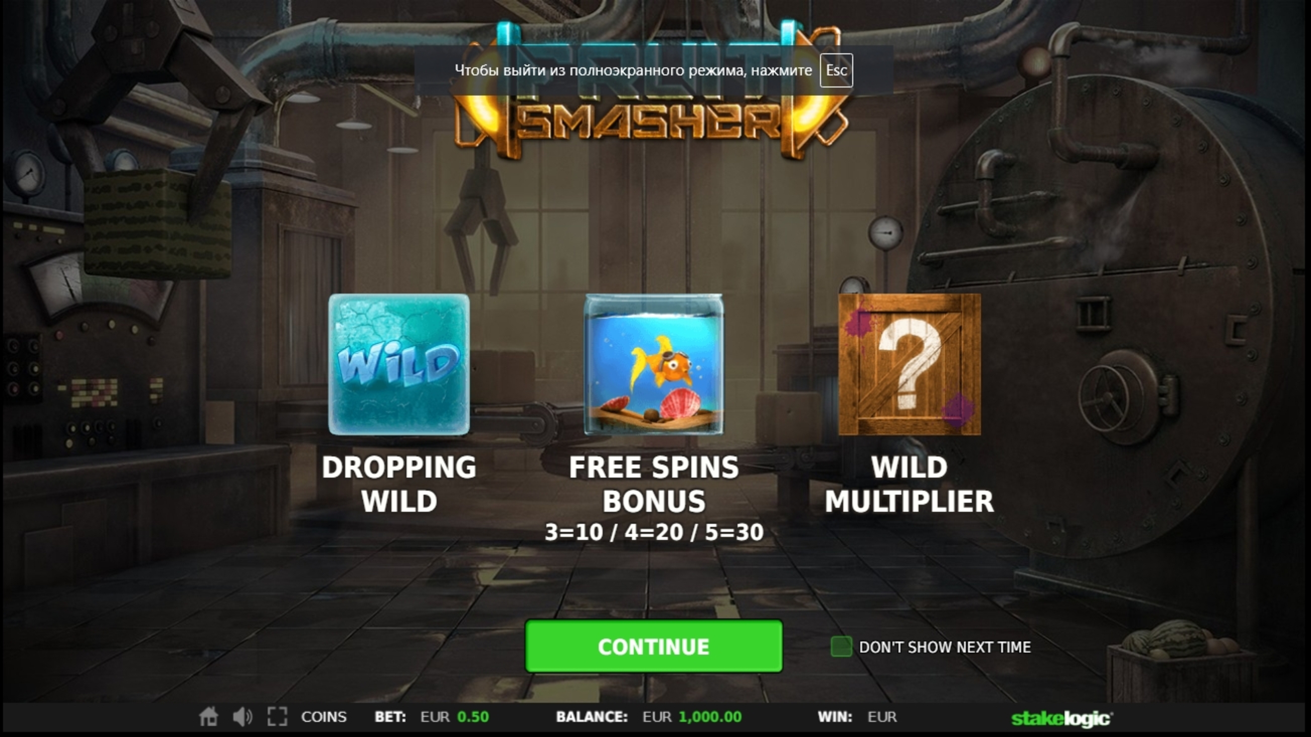 Play Fruit Smasher Free Casino Slot Game by Stakelogic