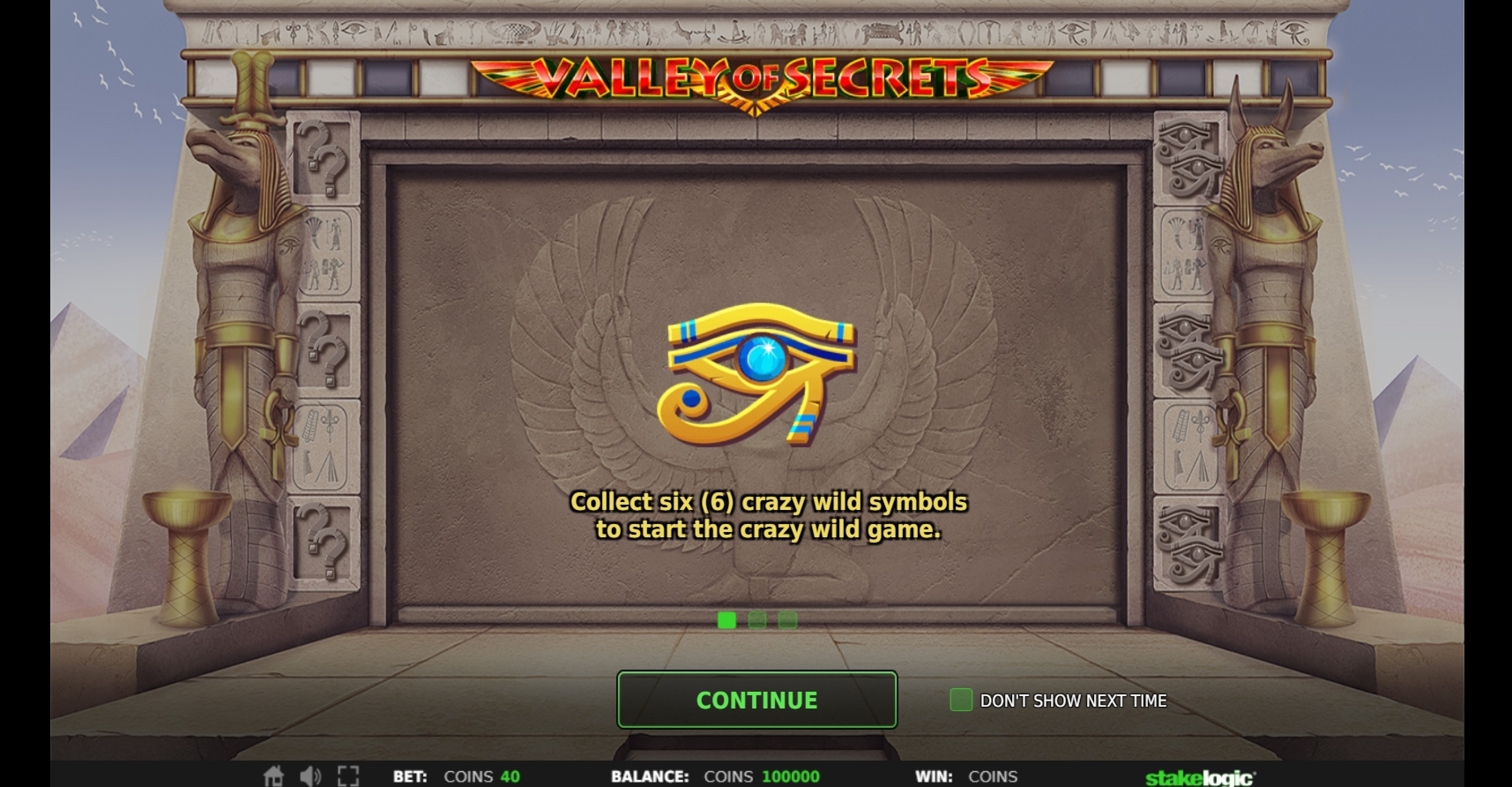 Play Valley of Secrets Free Casino Slot Game by Stakelogic