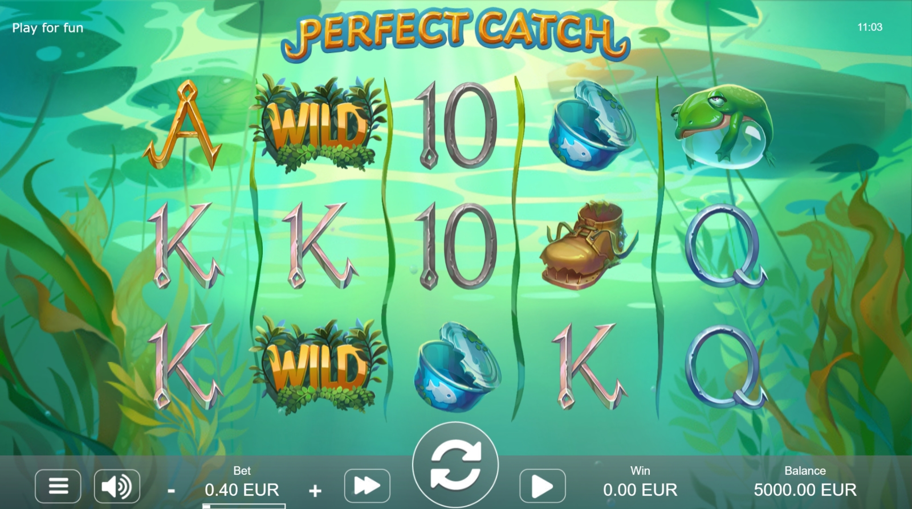 Reels in Perfect Catch Slot Game by STHLM Gaming