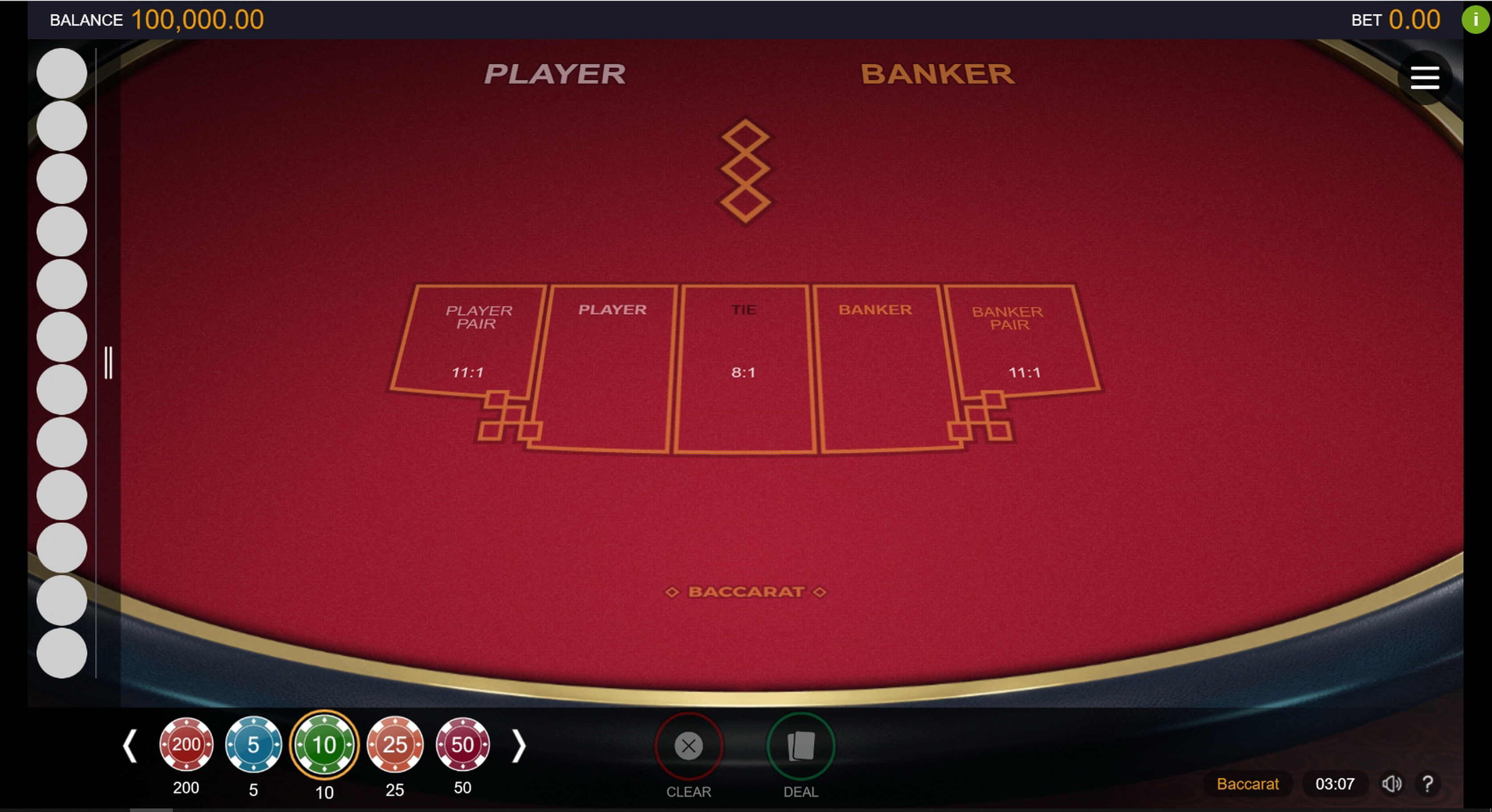 Baccarat (Switch Studios) demo