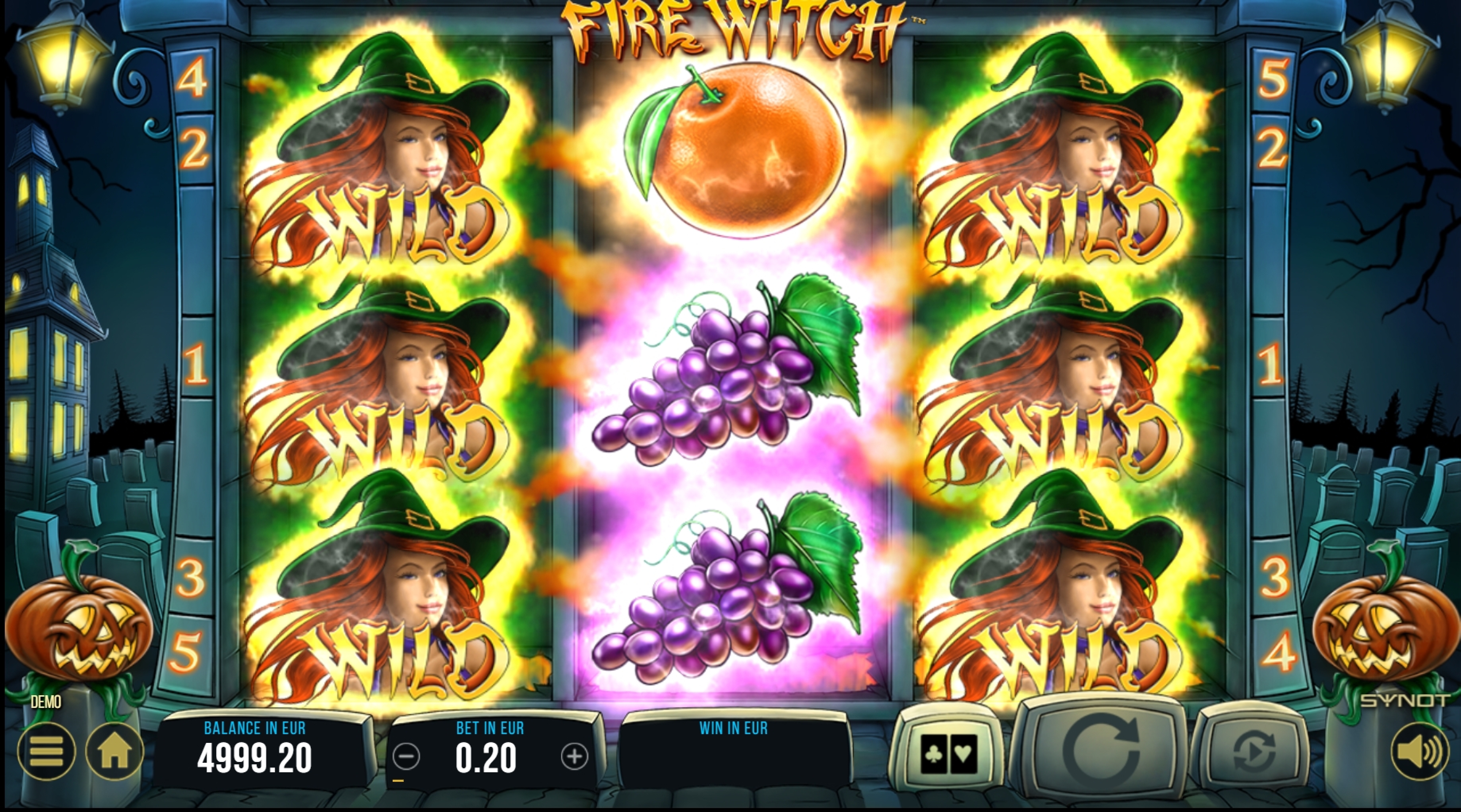 Win Money in FIRE WITCH Free Slot Game by Synot Games
