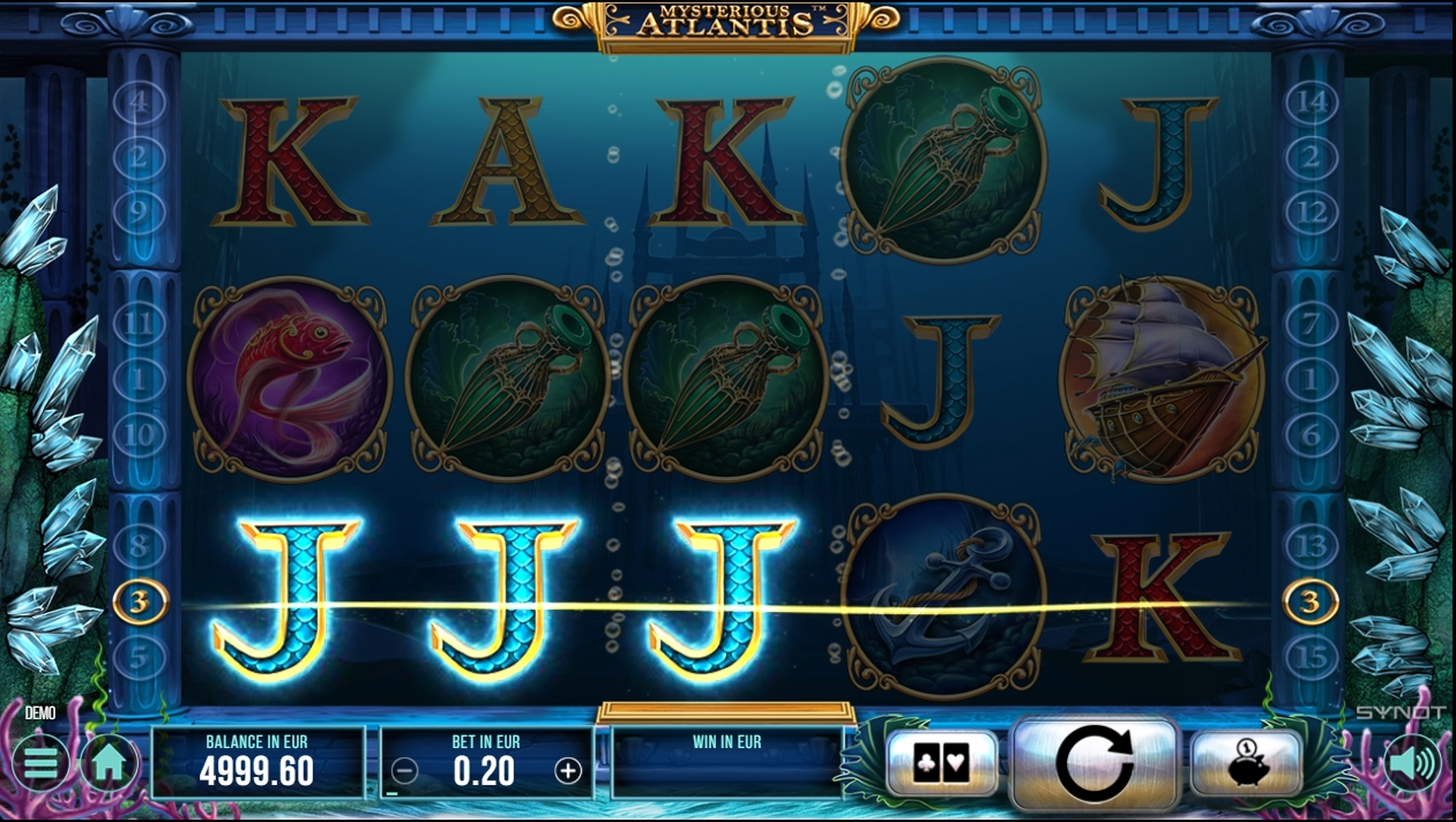 Win Money in Mysterious Atlantis Free Slot Game by Synot Games