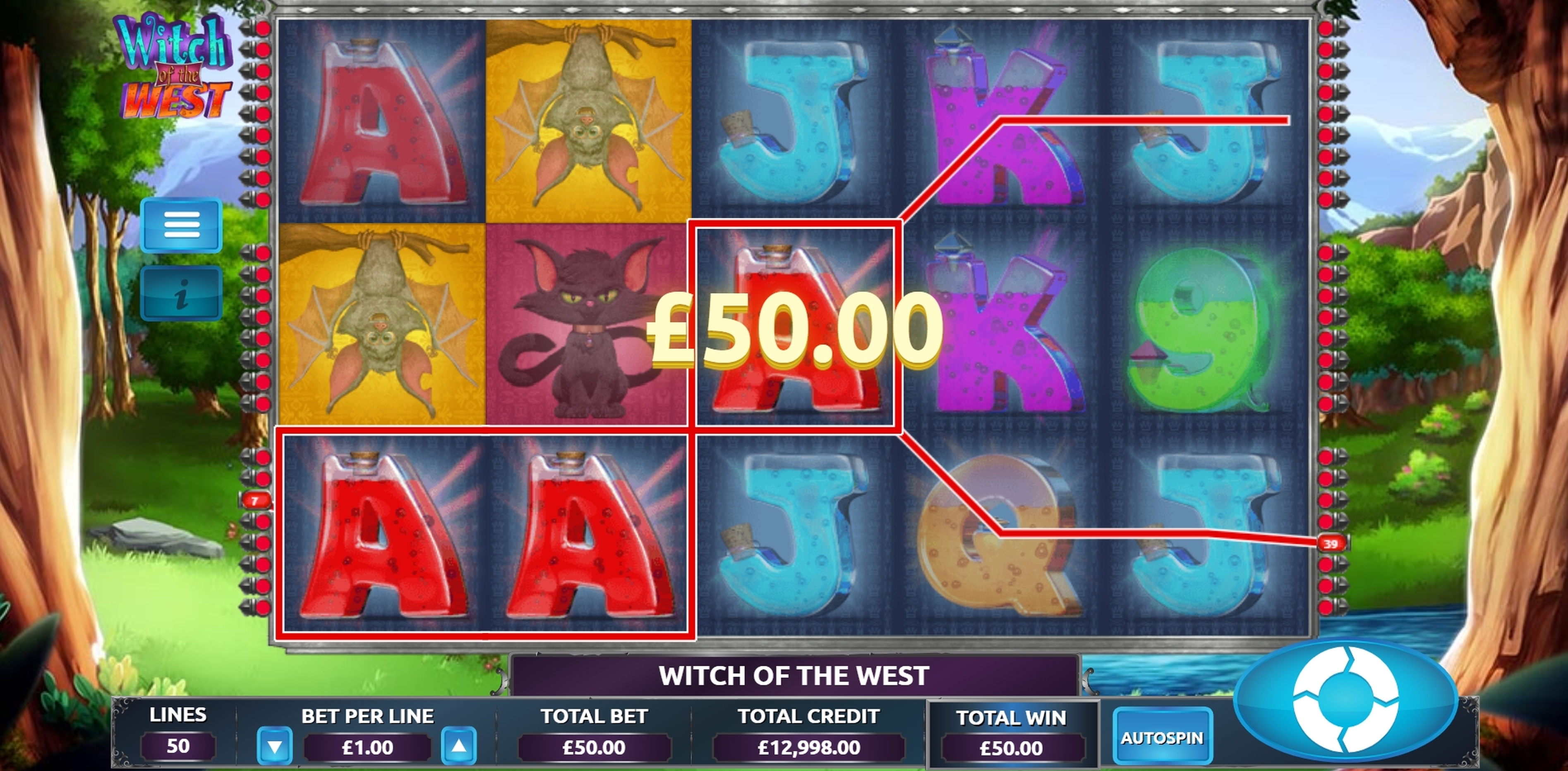 Win Money in Witch of the West Free Slot Game by The Games Company