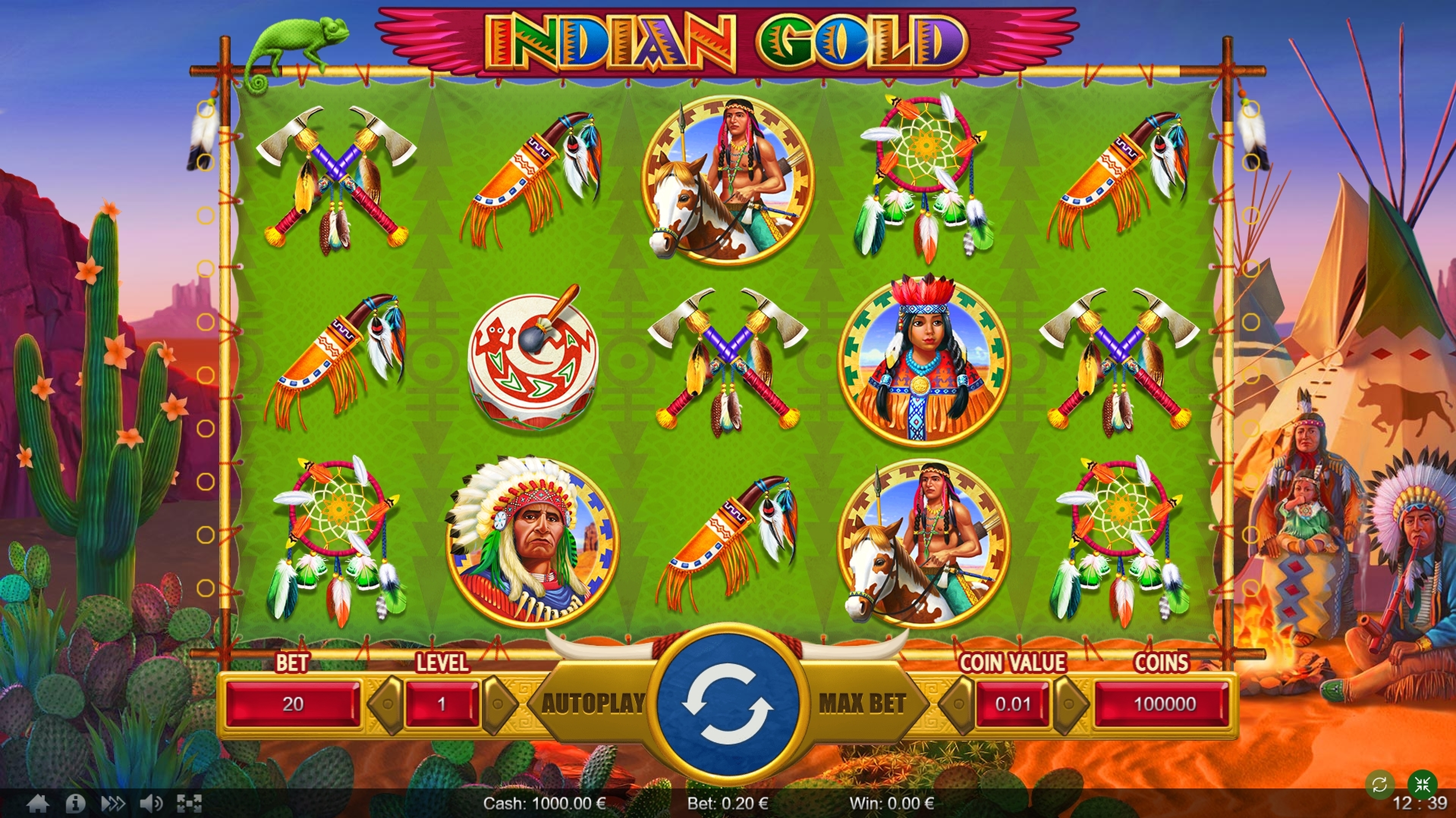 Reels in Indian Gold Slot Game by Thunderspin