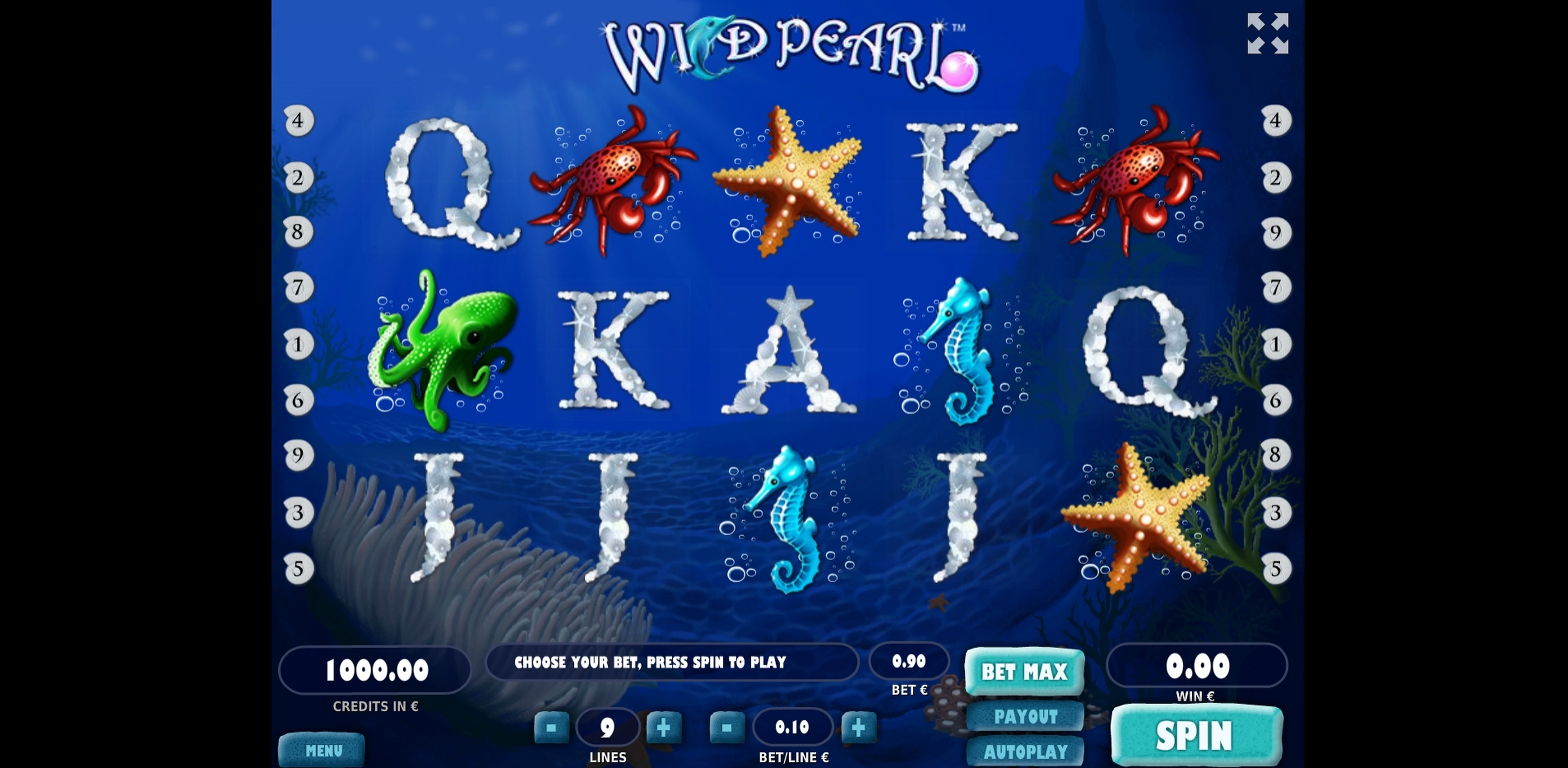 Reels in Wild Pearl Slot Game by Tom Horn Gaming