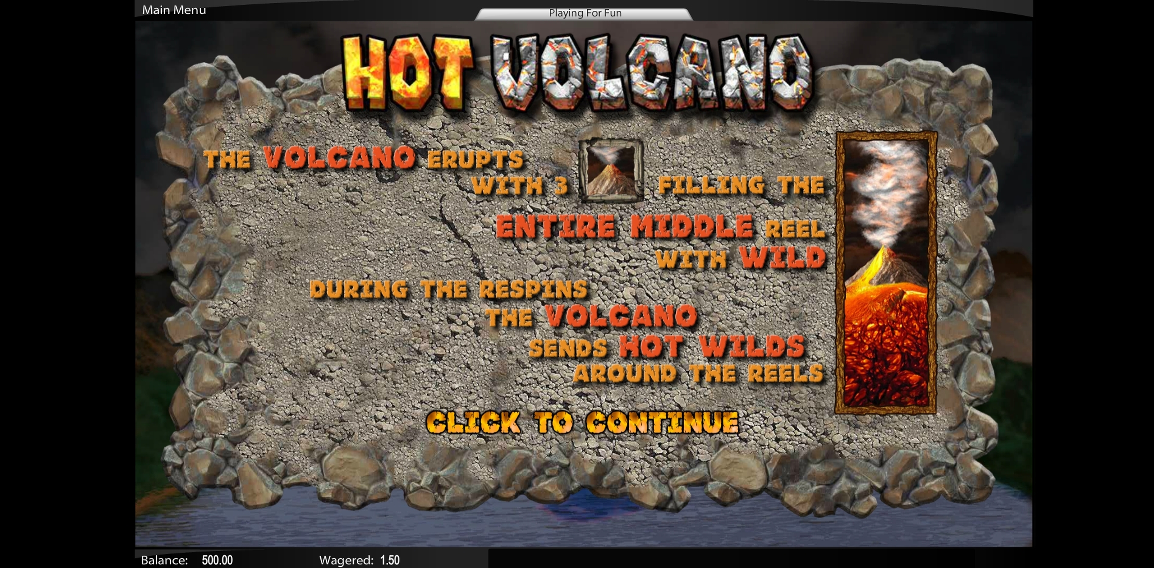 Hot Volcano demo