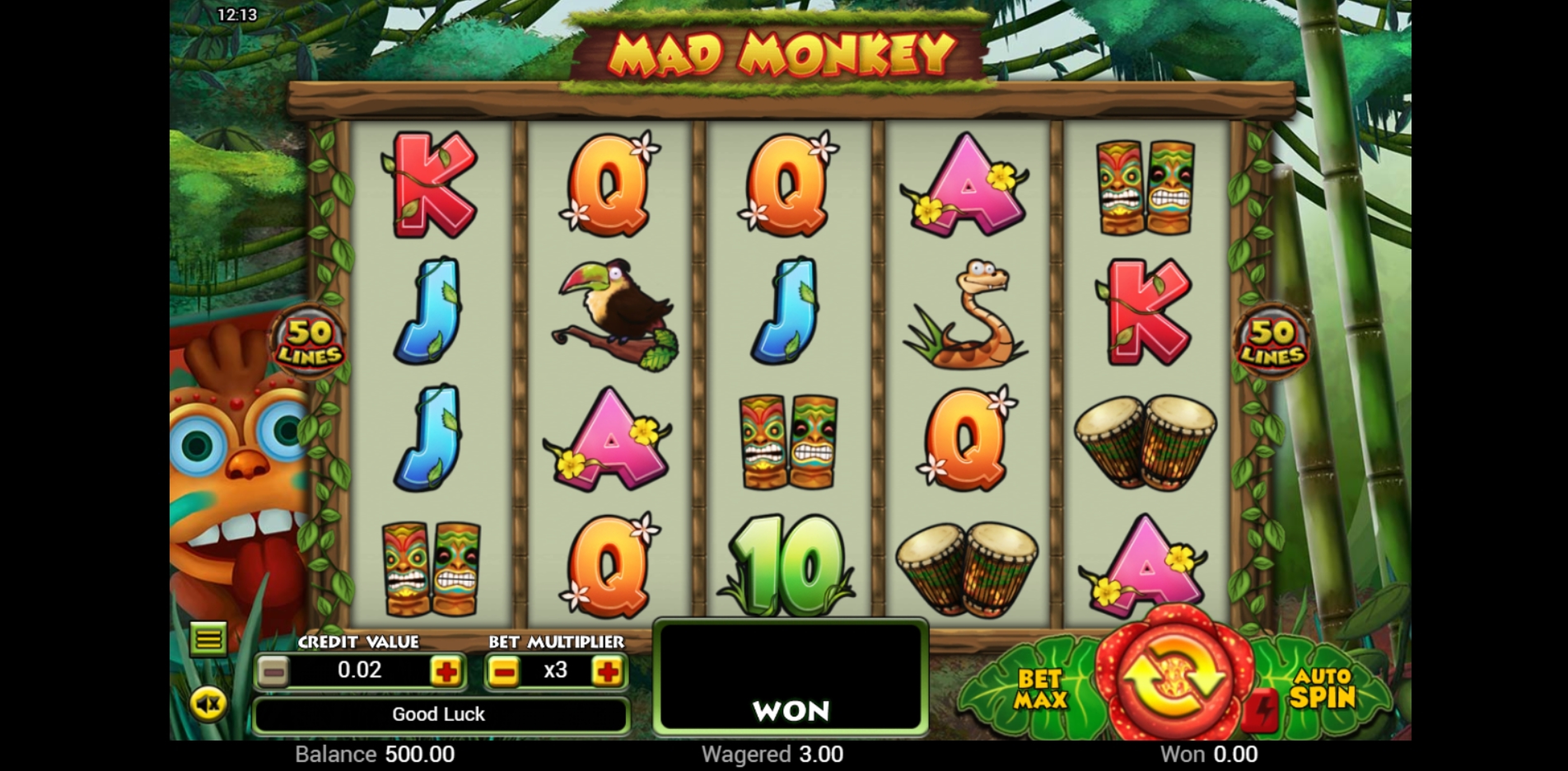 Reels in Mad Monkey Slot Game by Top Trend Gaming