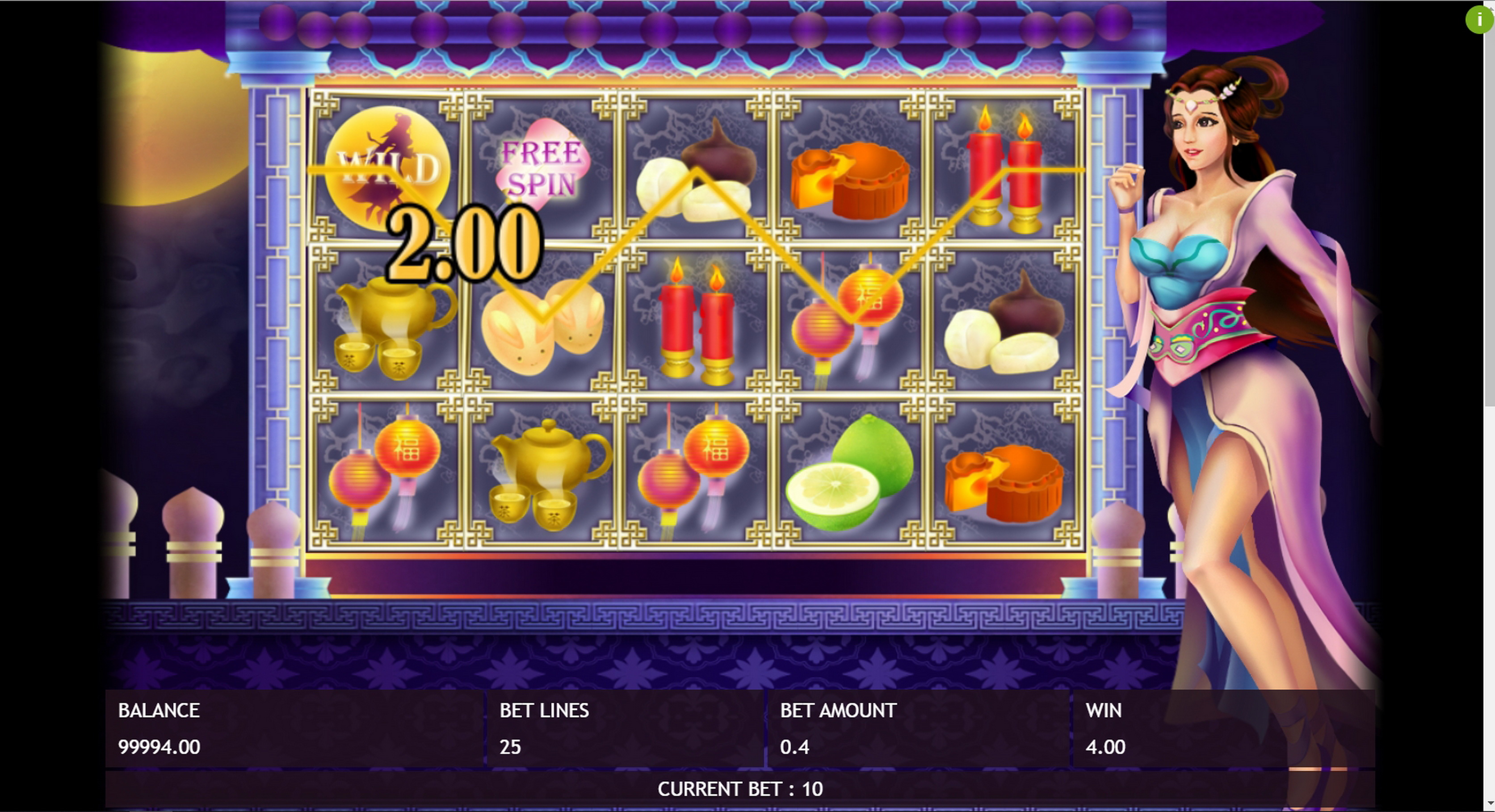 Win Money in Full Moon Festival Free Slot Game by Triple Profits Games