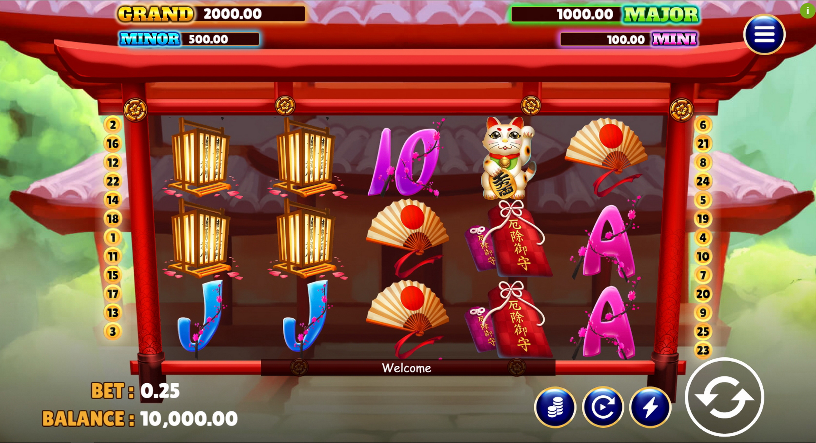 Reels in Fusha Kokeshi Slot Game by Vela Gaming