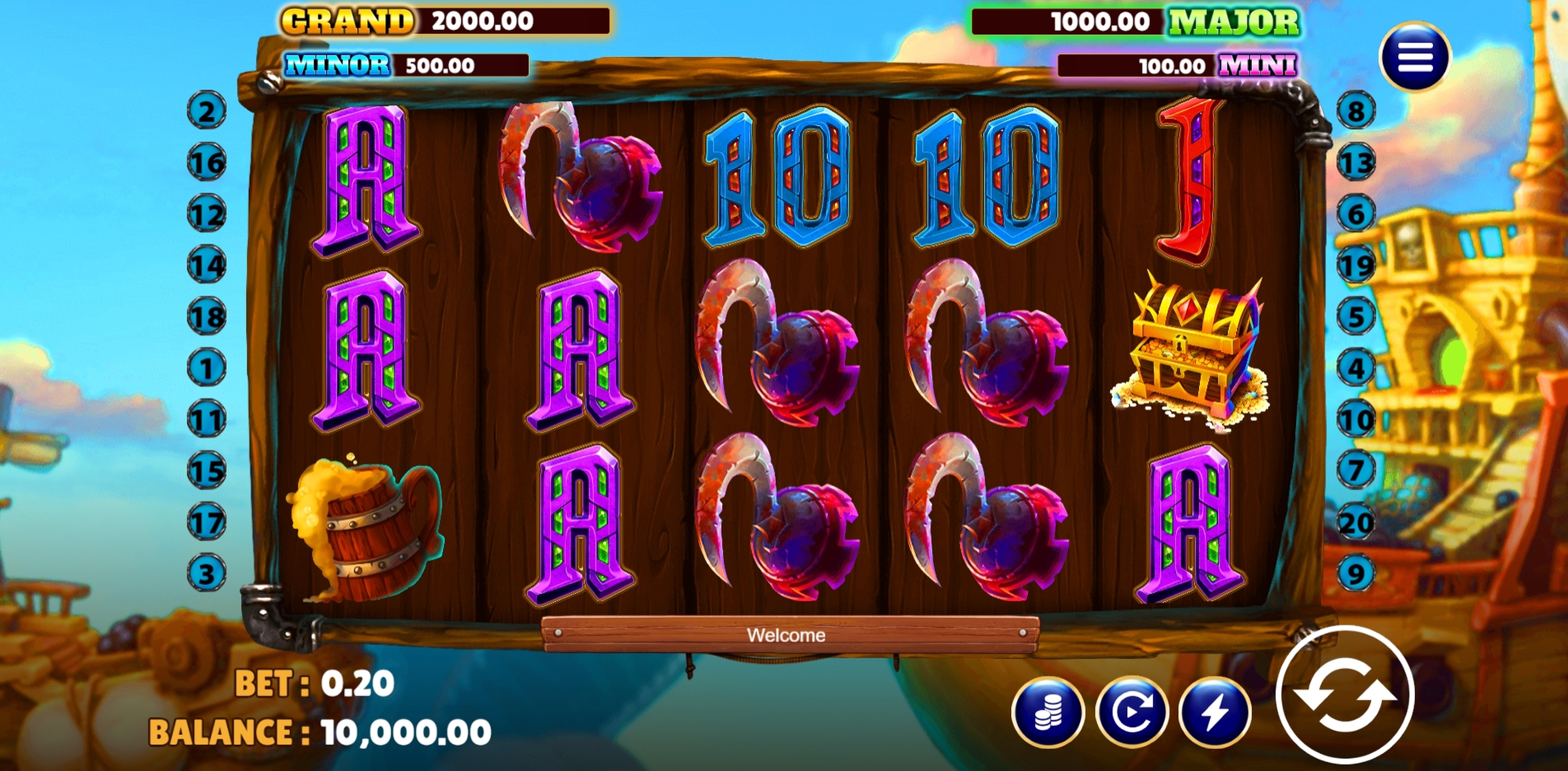 Reels in Queen Pirate (Vela Gaming) Slot Game by Vela Gaming
