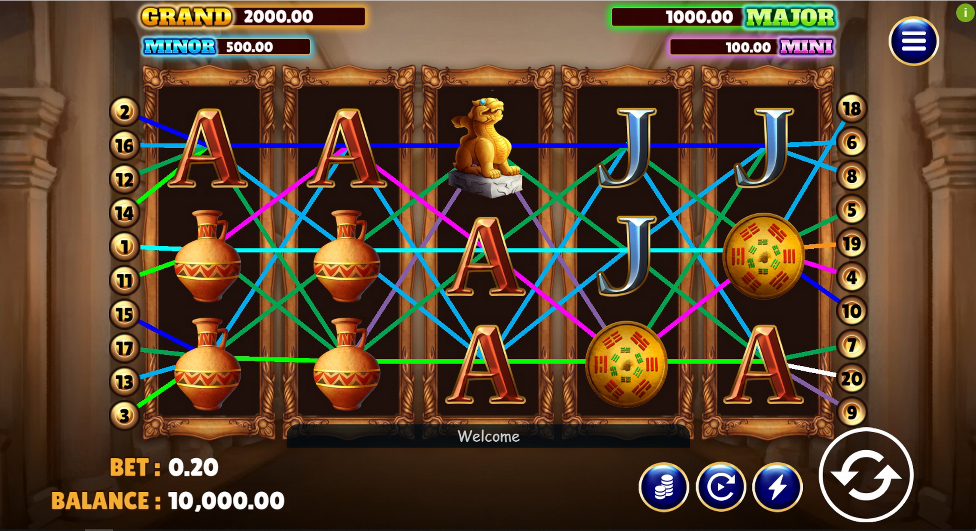 Reels in The Museum Slot Game by Vela Gaming