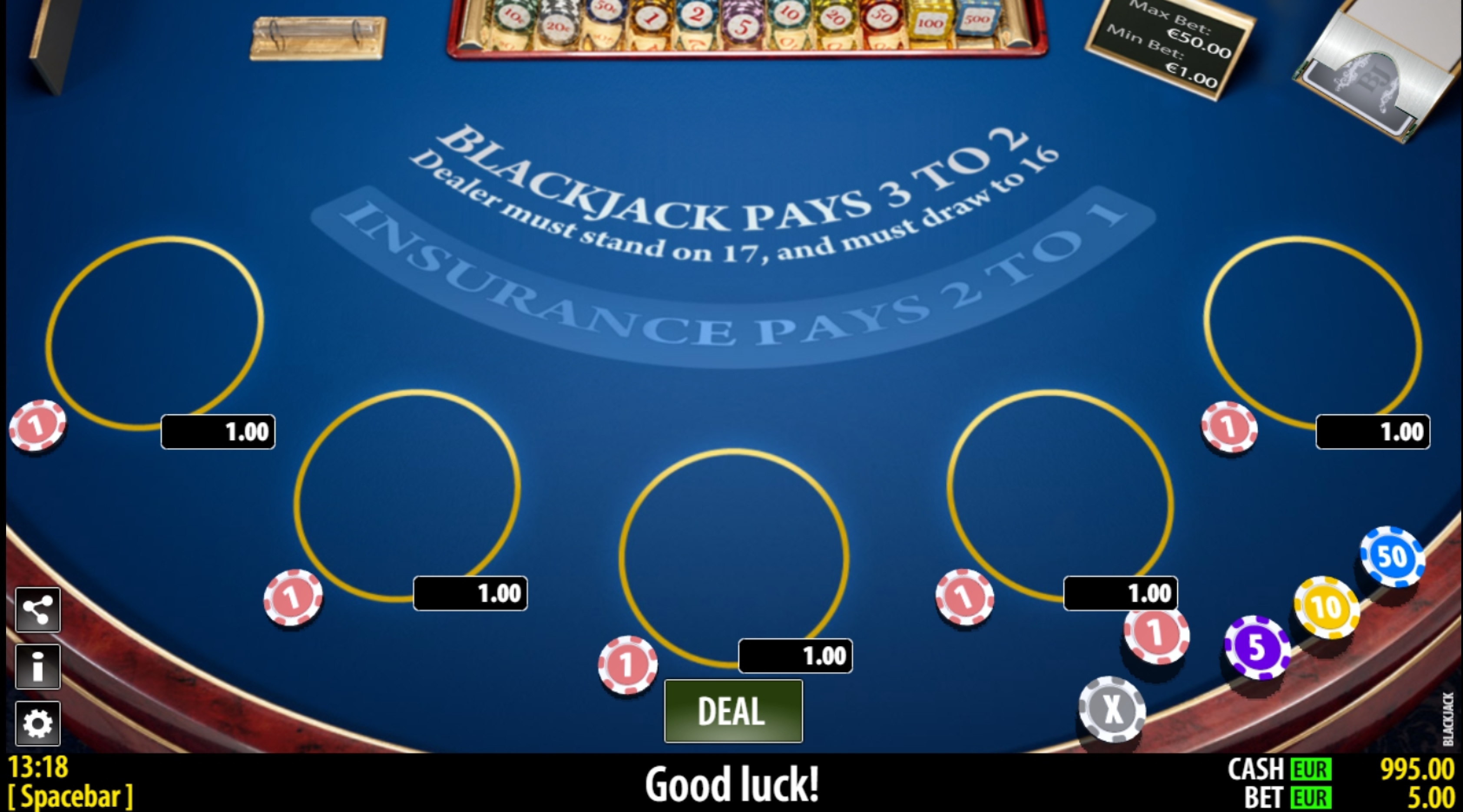 Reels in BlackJack Pro Slot Game by World Match