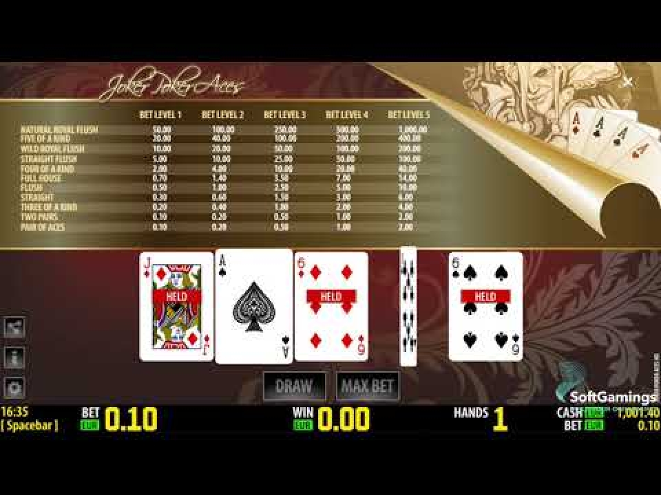 Joker Poker Aces HD demo