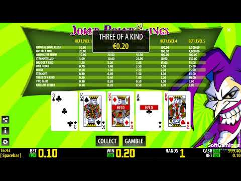 Joker Poker Kings HD demo
